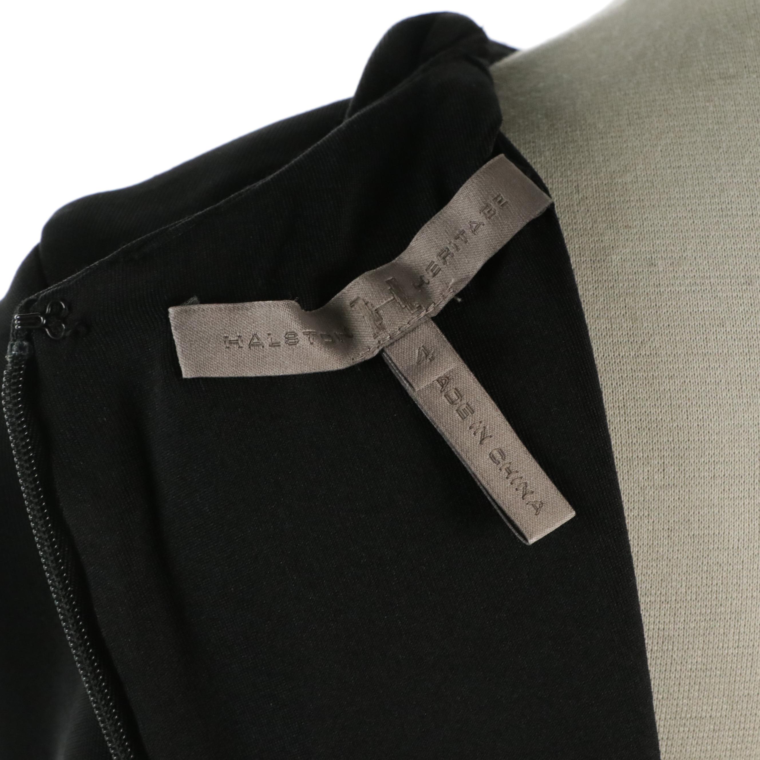 Halston Heritage Sheath Dress in Black Rayon Blend