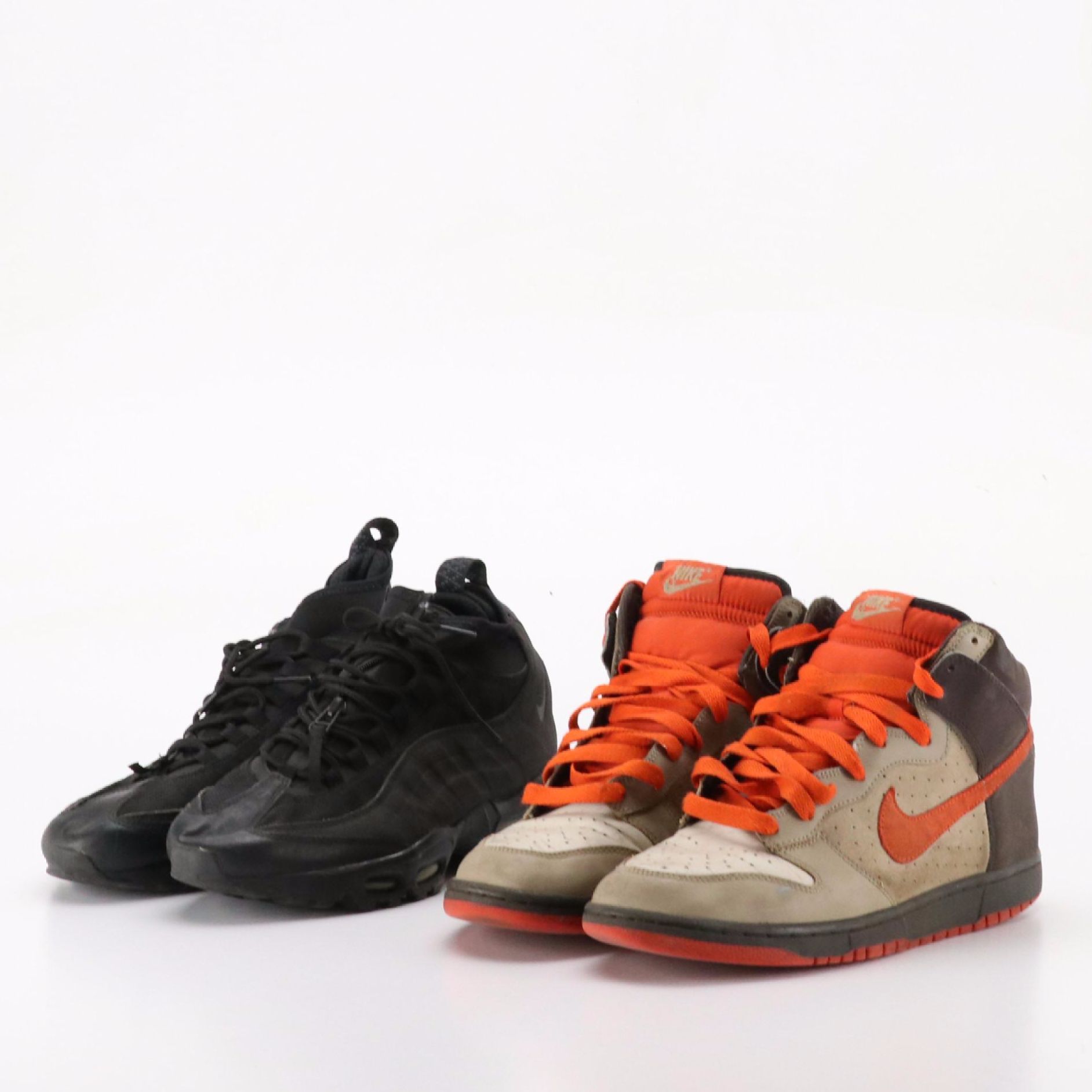 Men's Nike Dunk High Sneakers and Air Max 95 Sneaker Boots