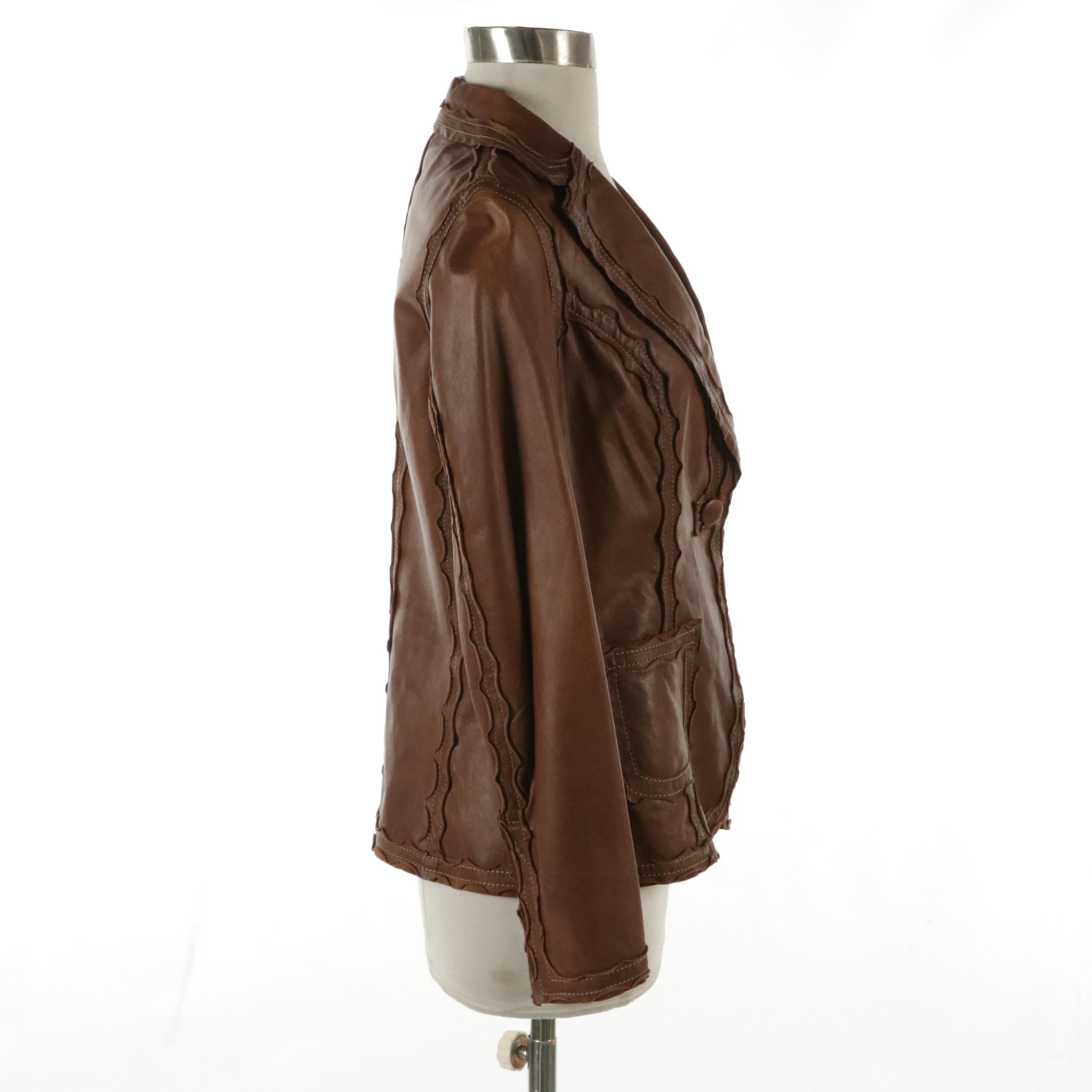 Diane Firsten Italian Leather Jacket