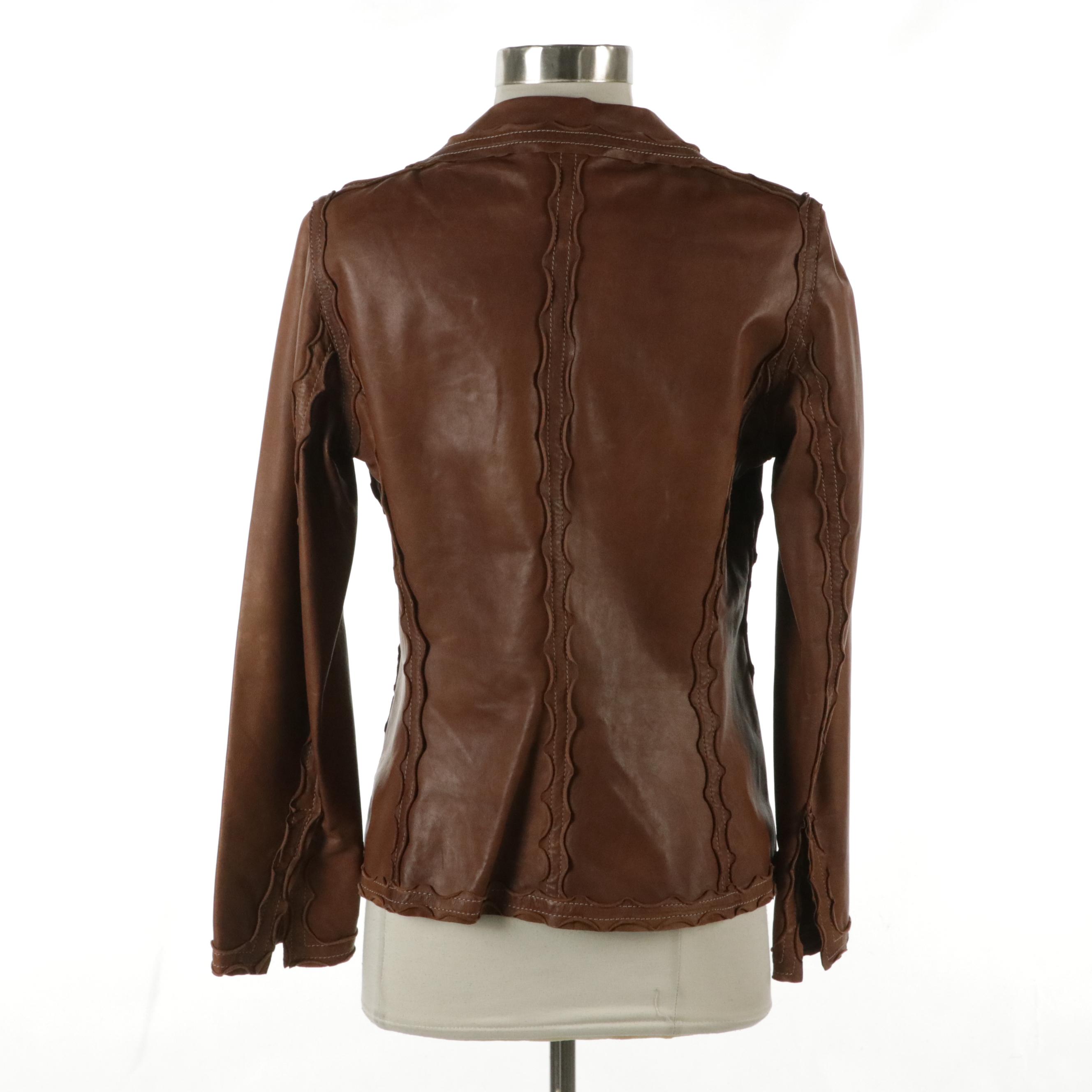 Diane Firsten Italian Leather Jacket