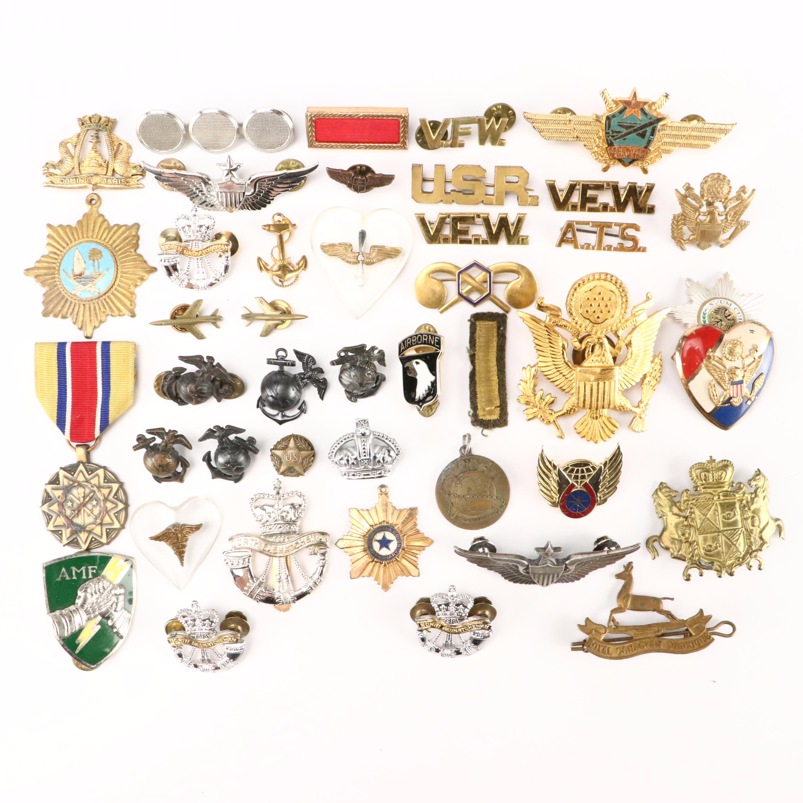 World War II Era with Other Military Badges, Insignias and More