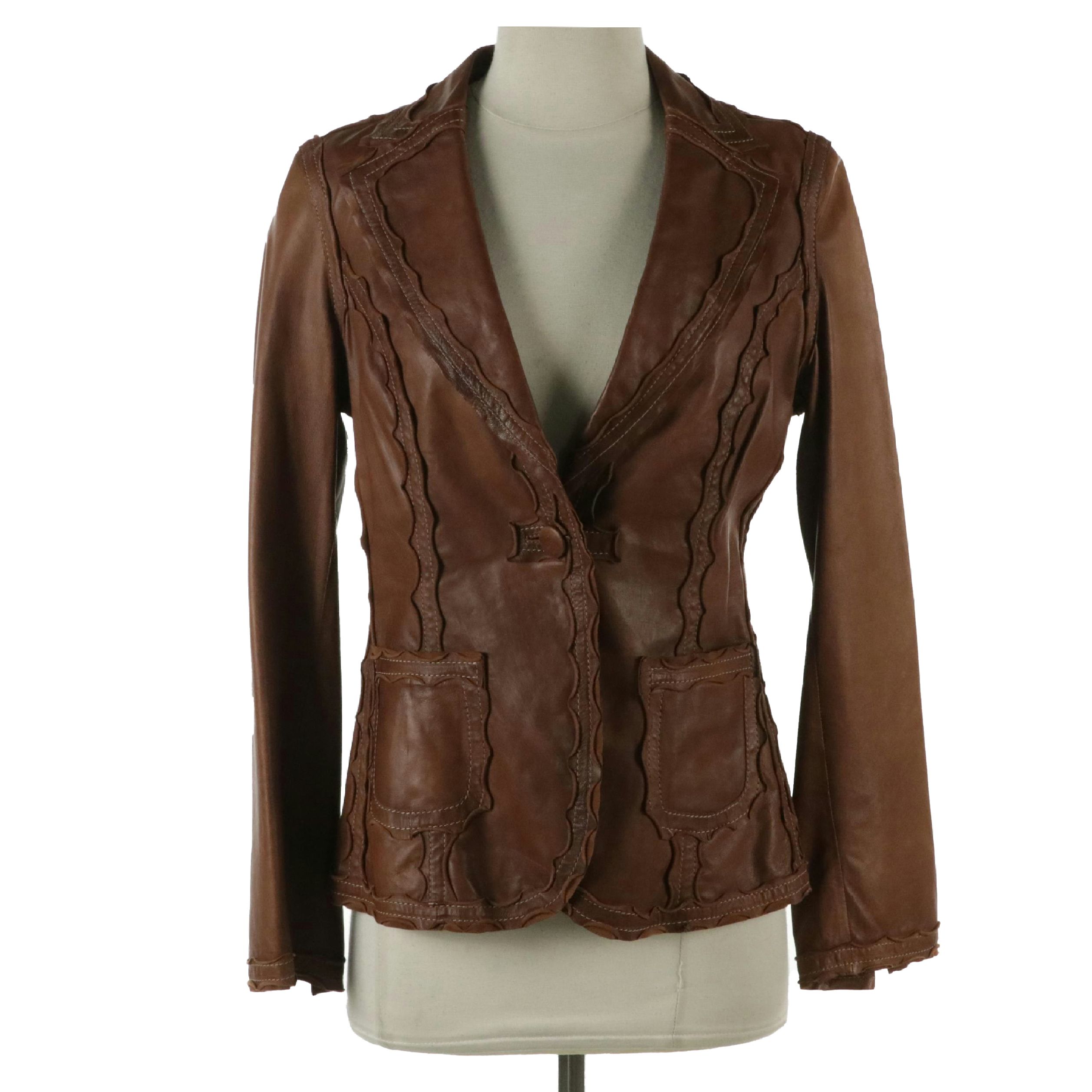 Diane Firsten Italian Leather Jacket