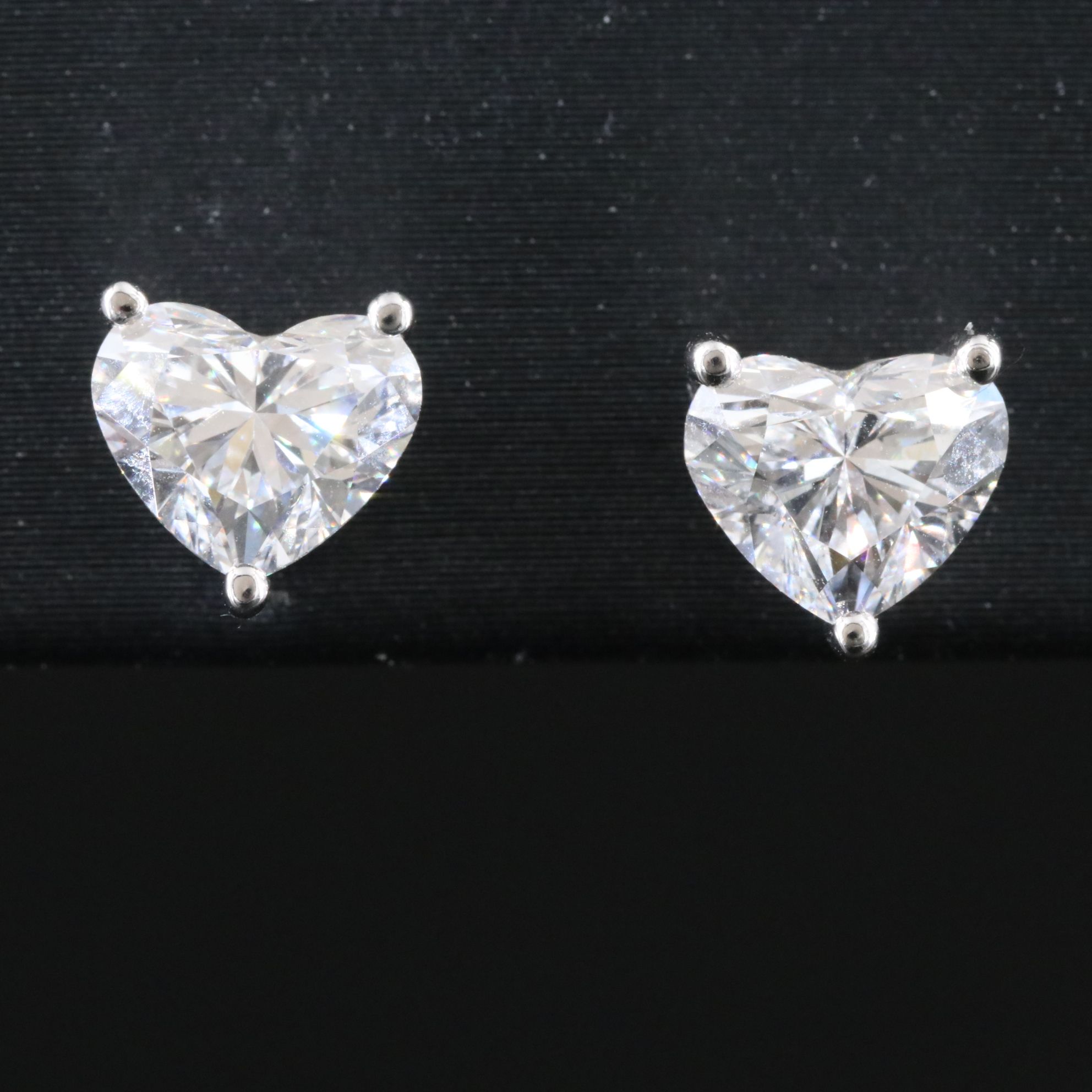 Platinum 2.08 CT Lab Grown Diamond Stud Earrings with IGI Reports