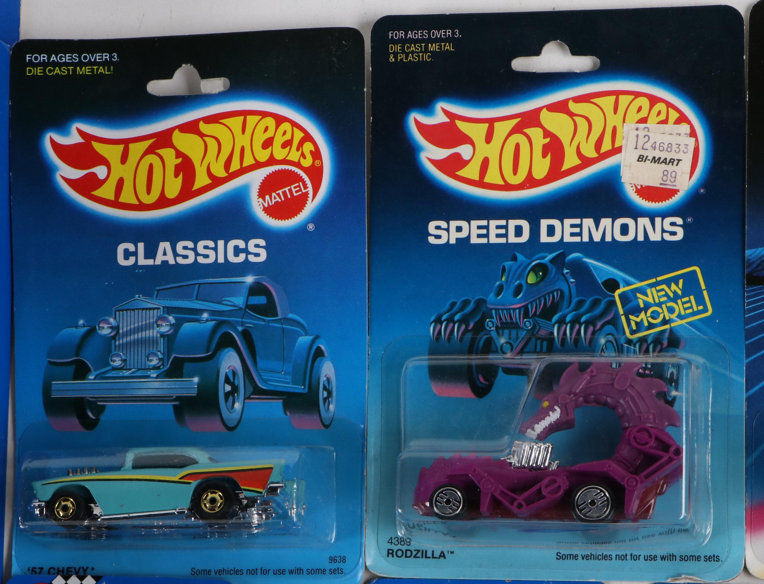 Hot Wheels "Track System Gift Pack" and More Toy Cars, 1980s–1990s