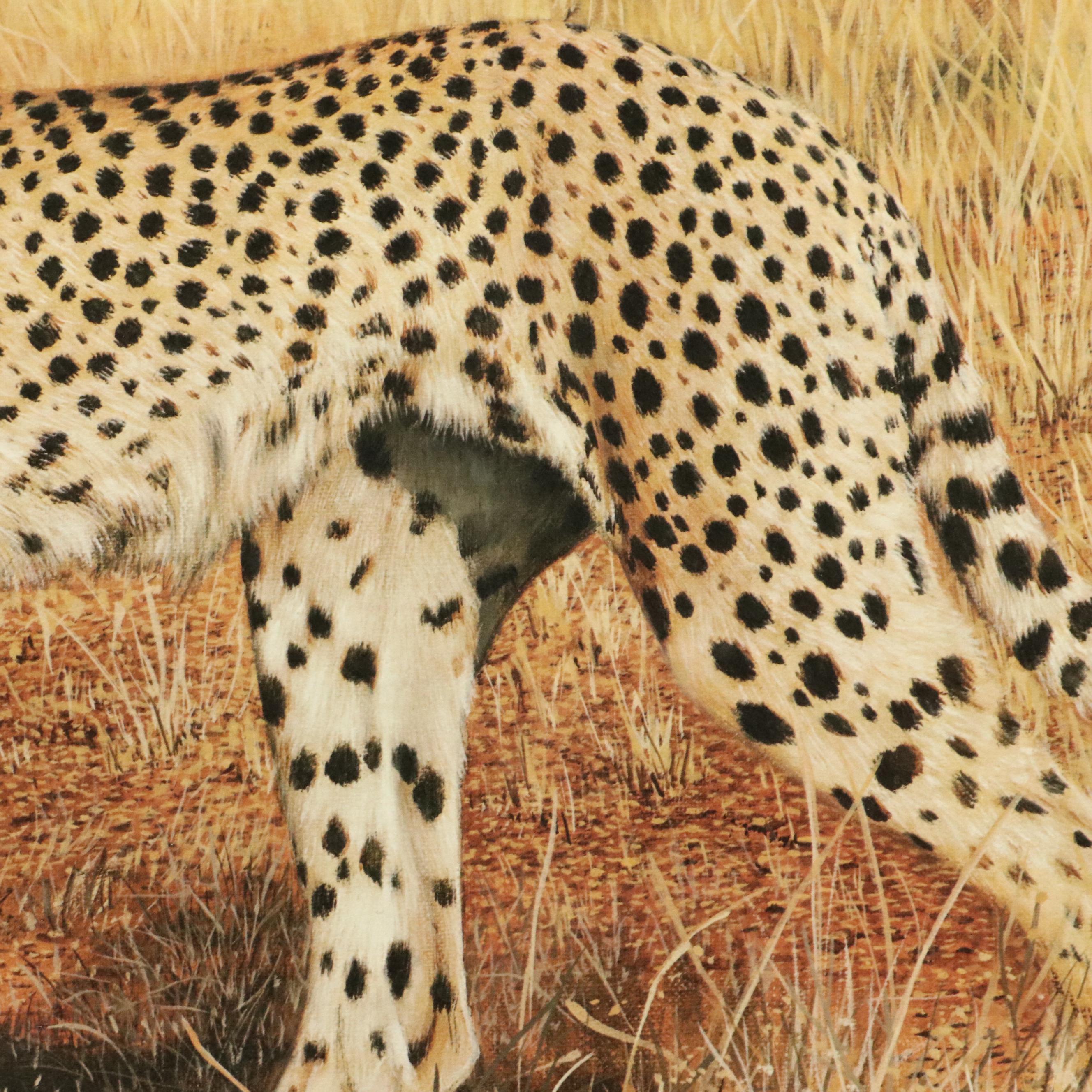 Charles Fracé Offset Lithograph "Cheetah," 20th Century