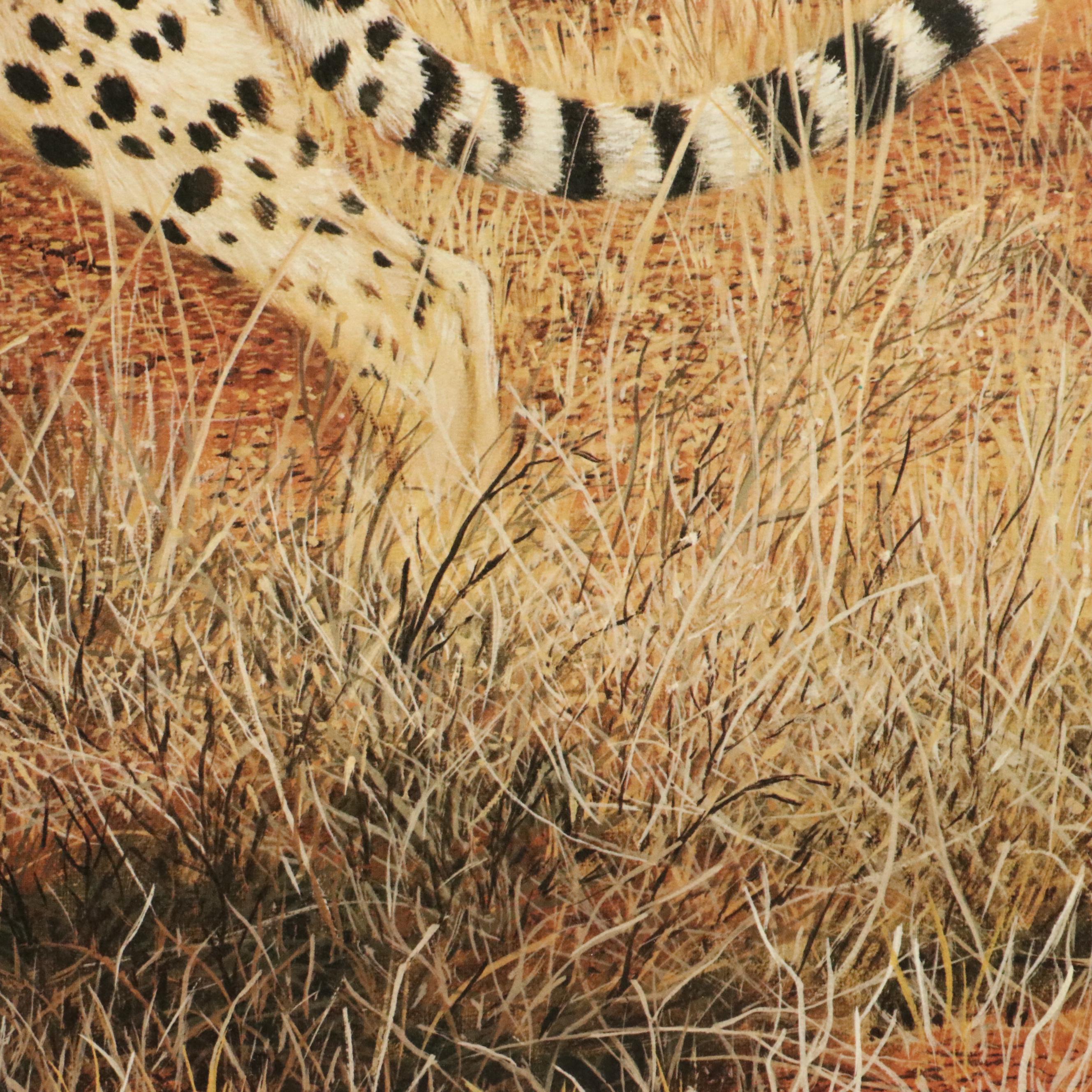 Charles Fracé Offset Lithograph "Cheetah," 20th Century