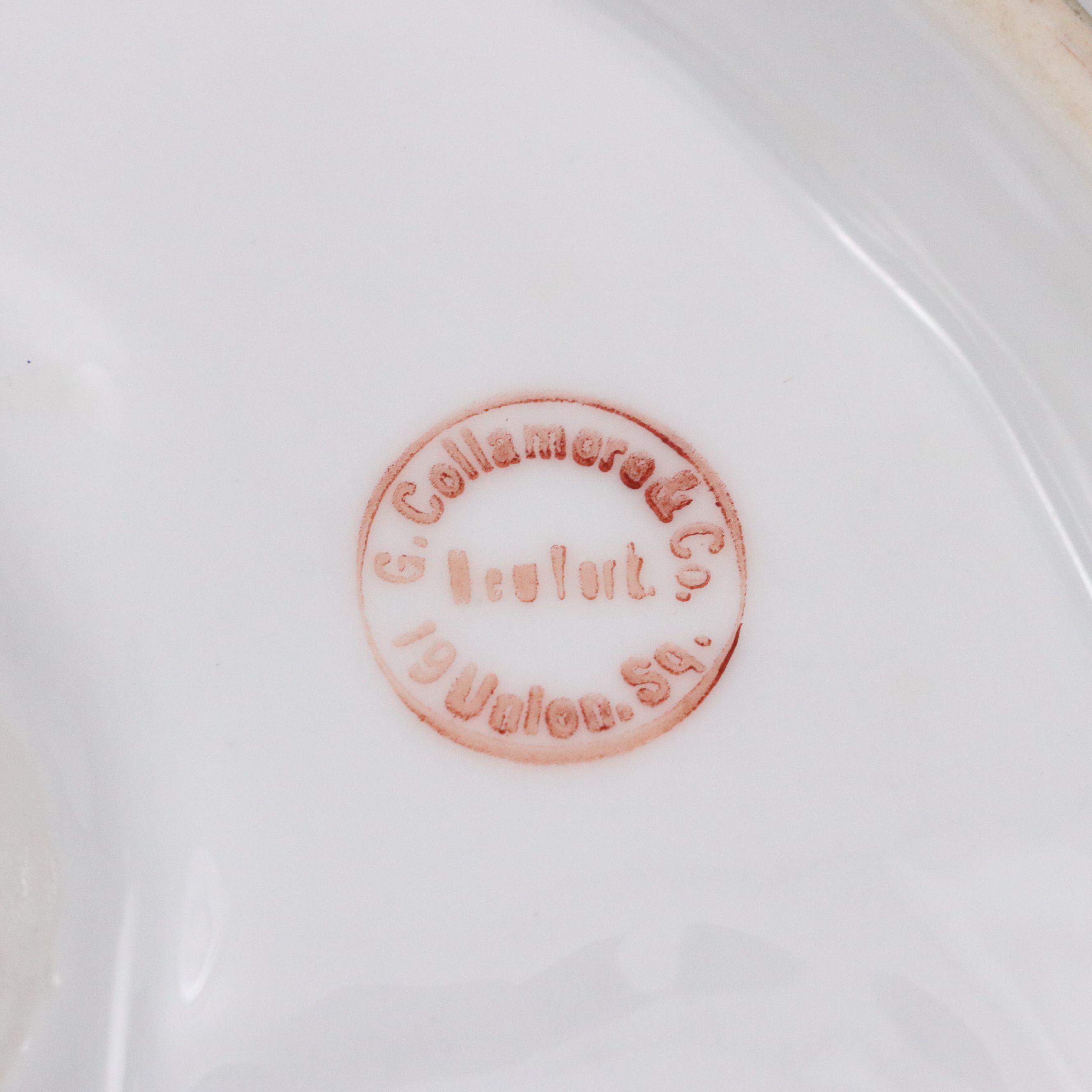 Victorian Porcelain Oyster Plate, Late 19th/Early 20th Century