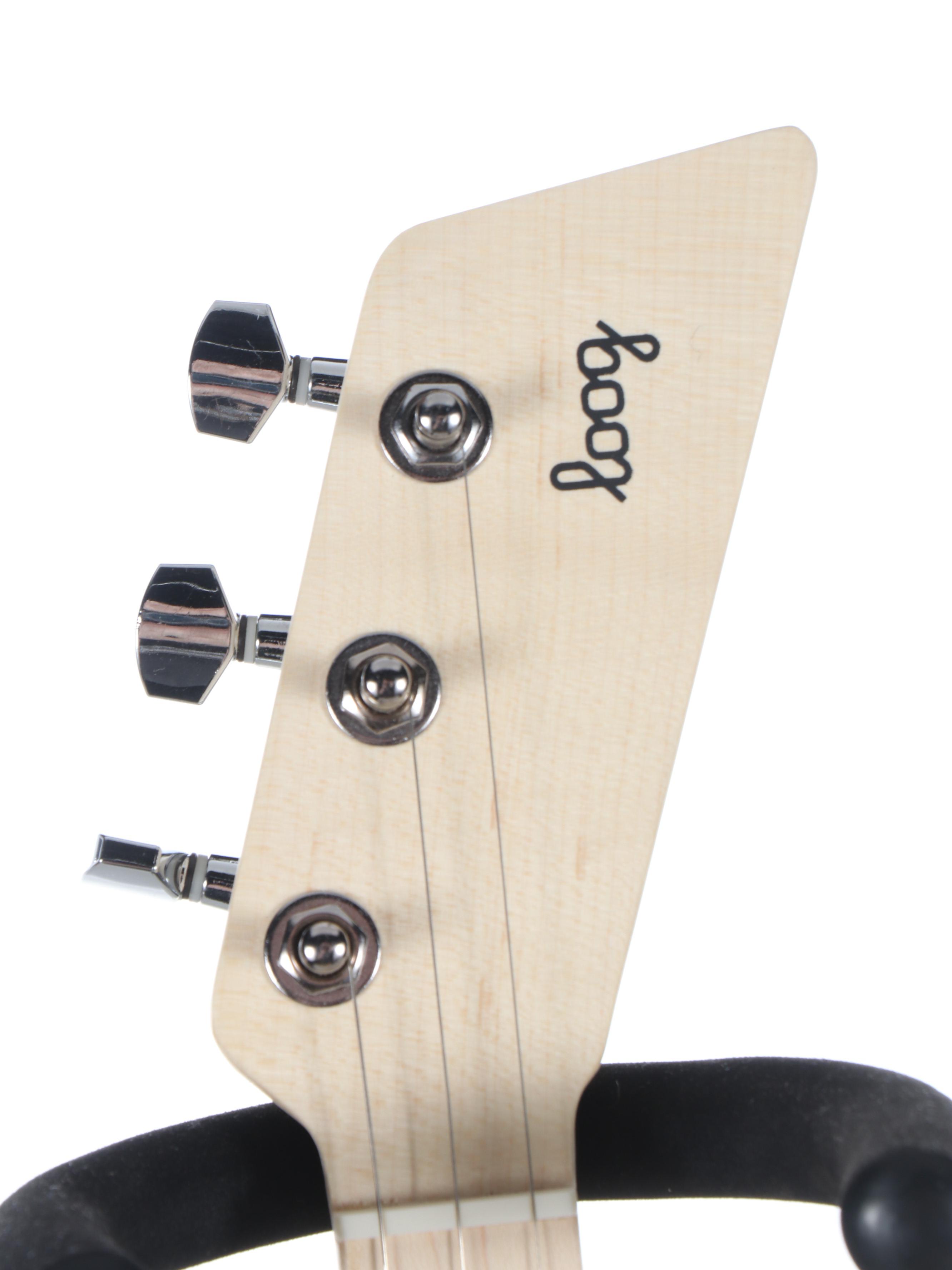 Loog Pro-Electric Children's Three-String Beginner Guitar with Learning Material