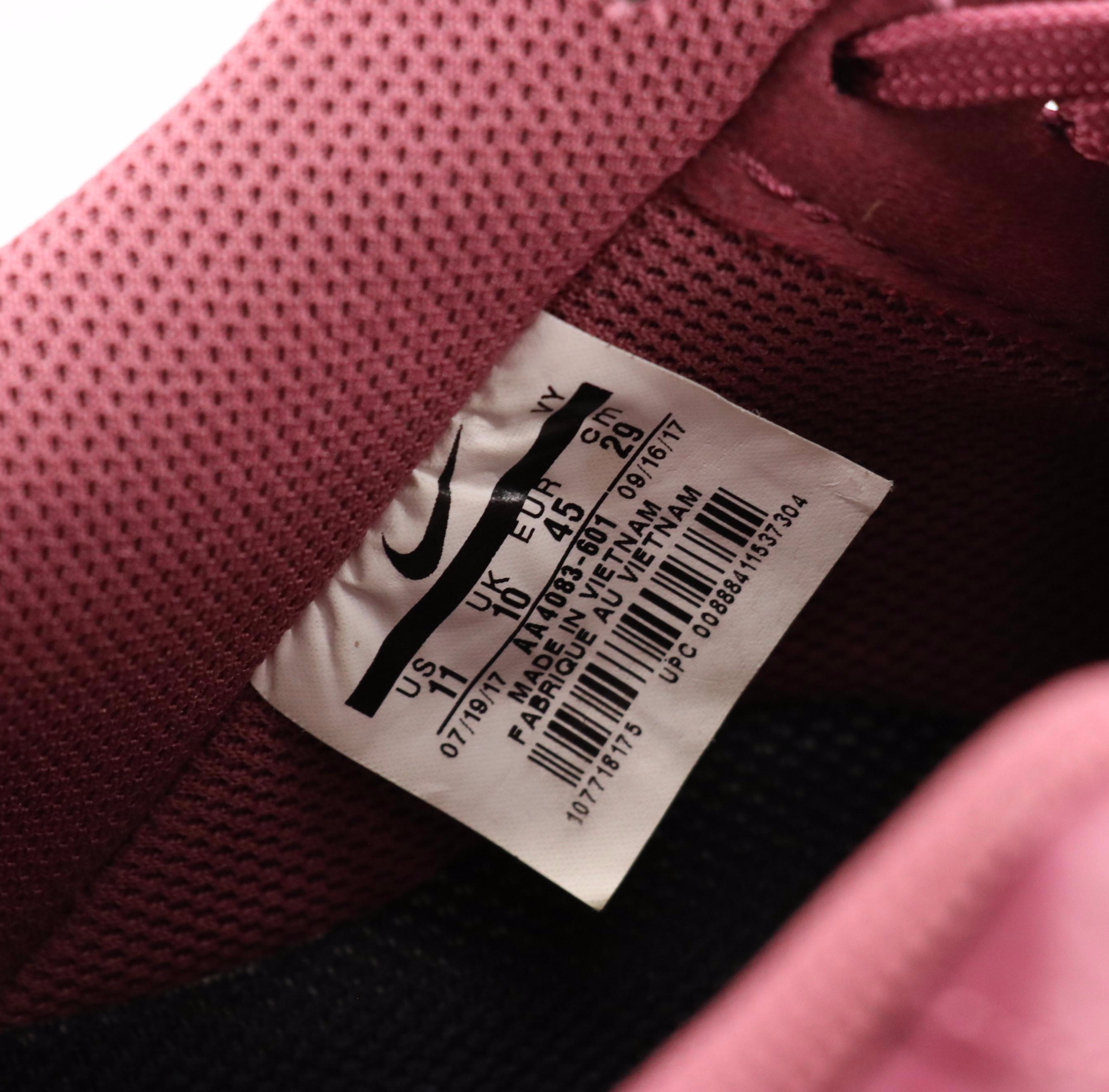 Men's Timberland Black Nubuck Field Boots, Nike Plum Air Force 1 Sneakers