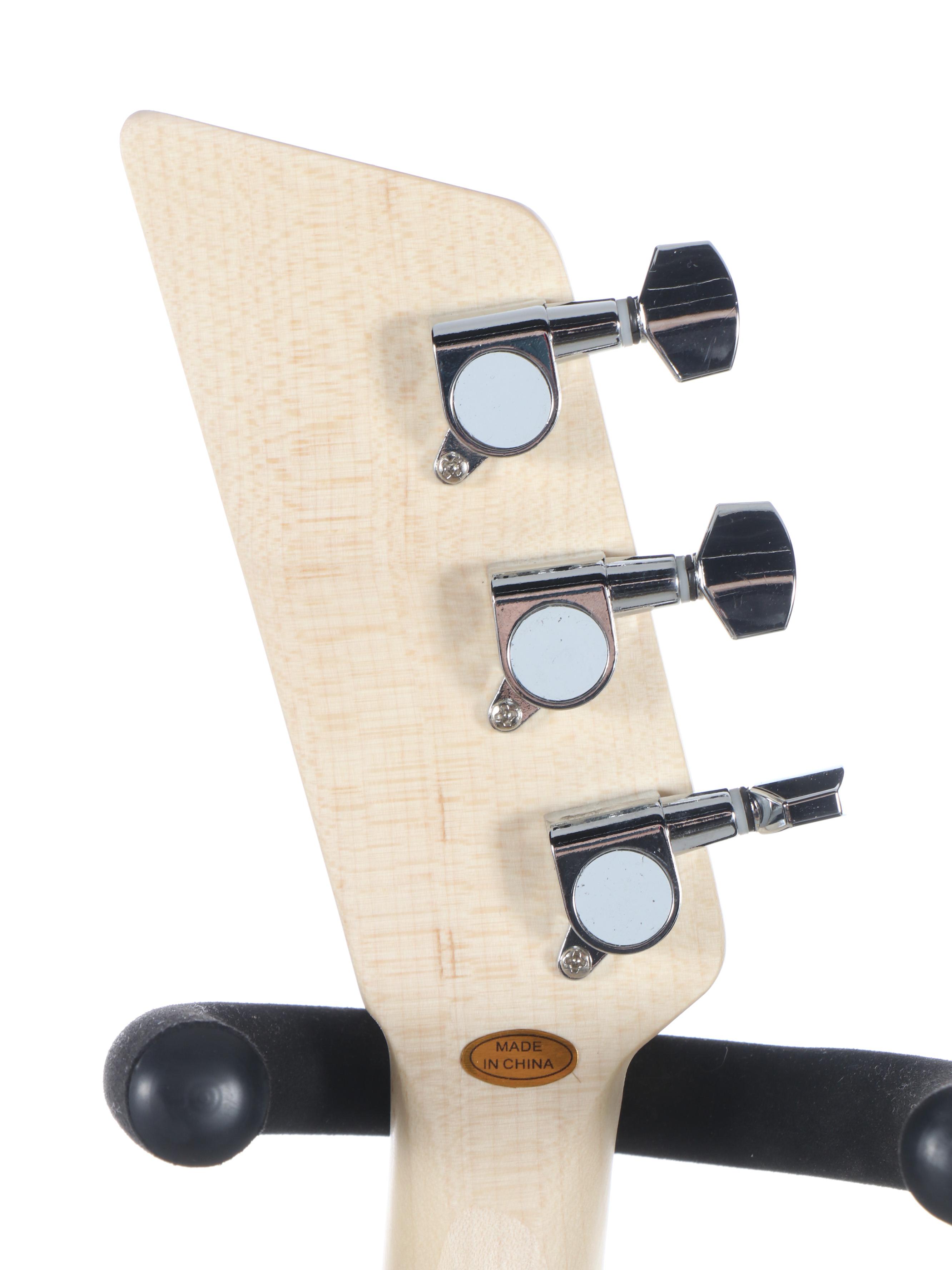 Loog Pro-Electric Children's Three-String Beginner Guitar with Learning Material