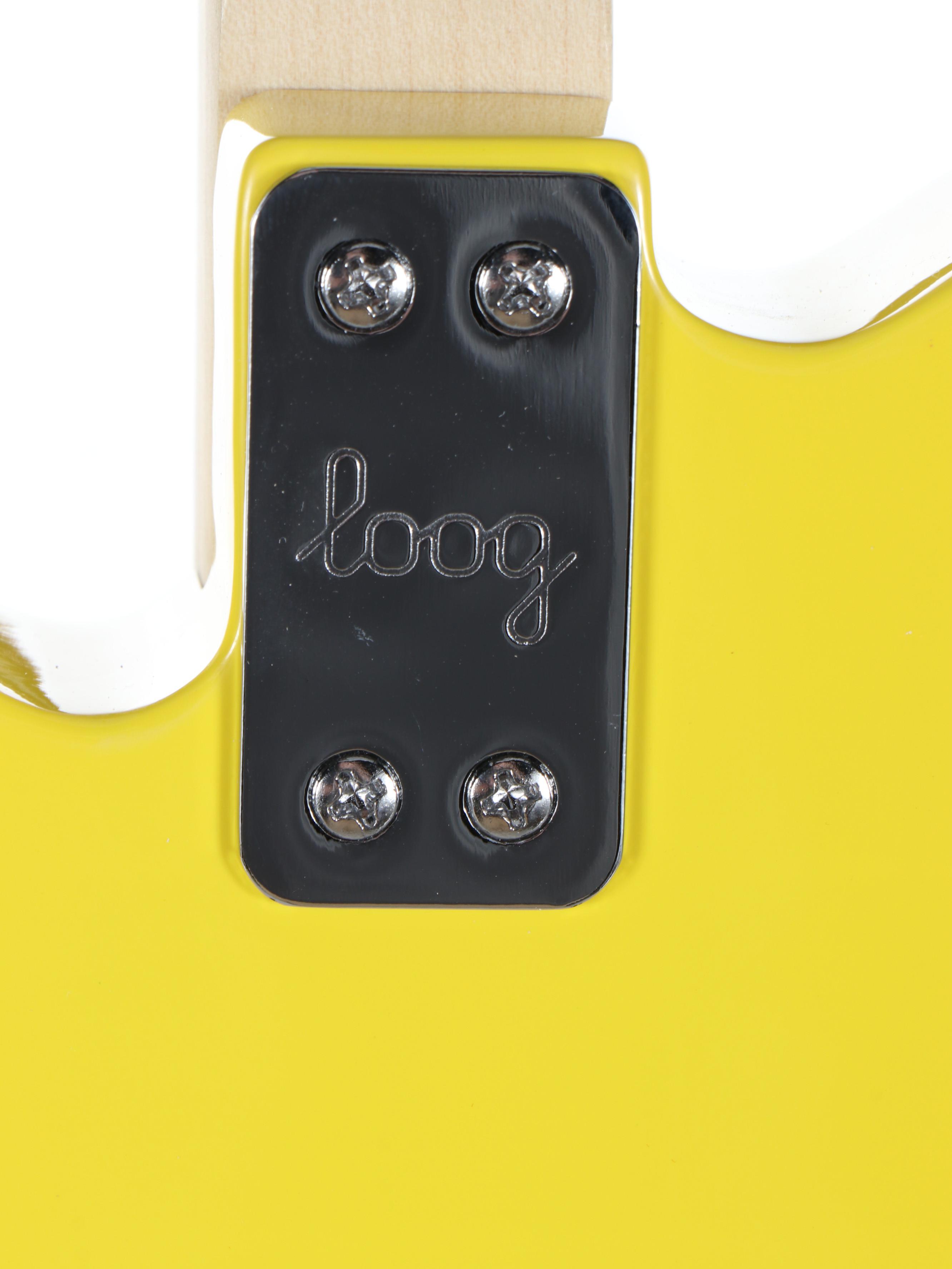 Loog Pro-Electric Children's Three-String Beginner Guitar with Learning Material