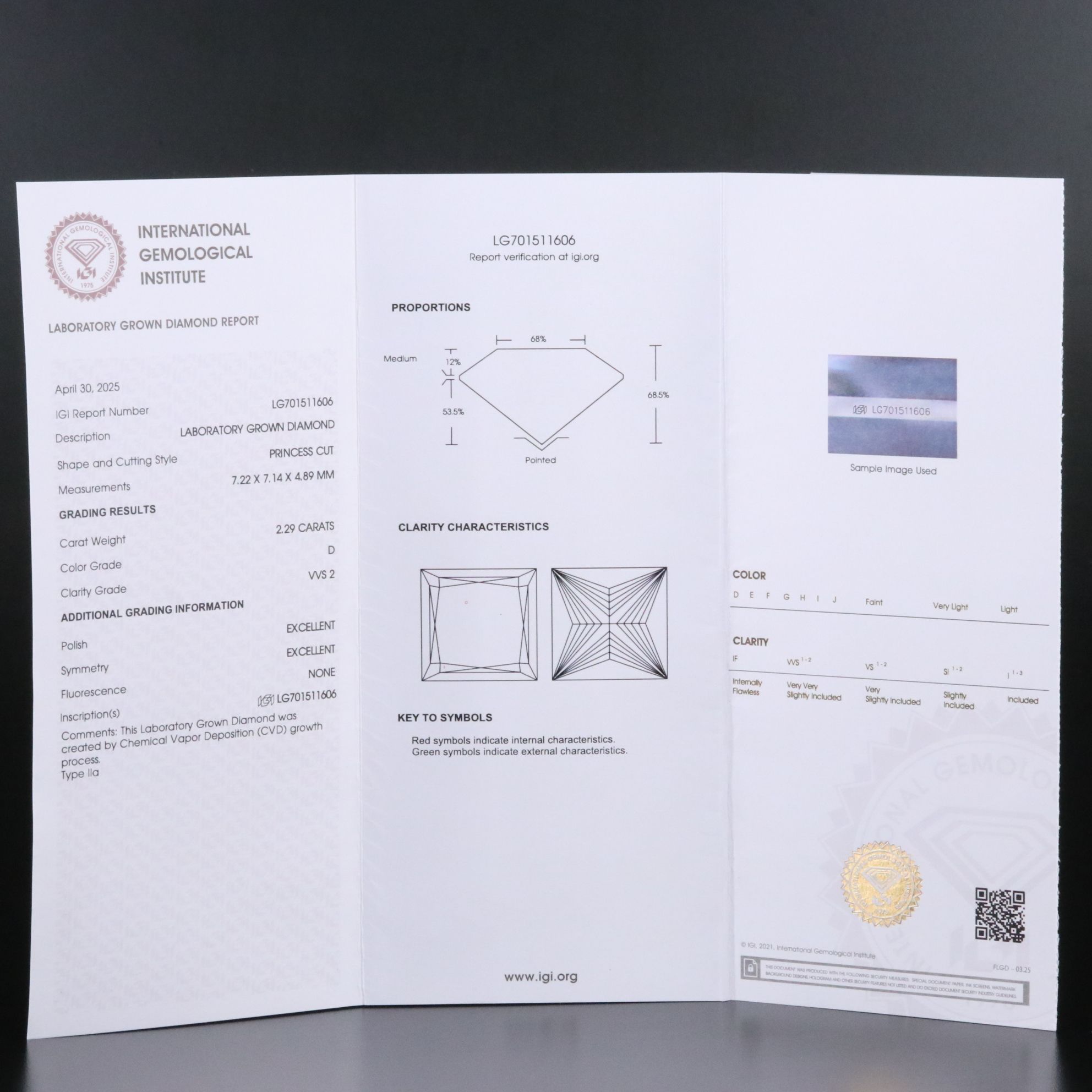 Platinum 4.53 CTW Lab Grown Diamond Stud Earrings with IGI Reports