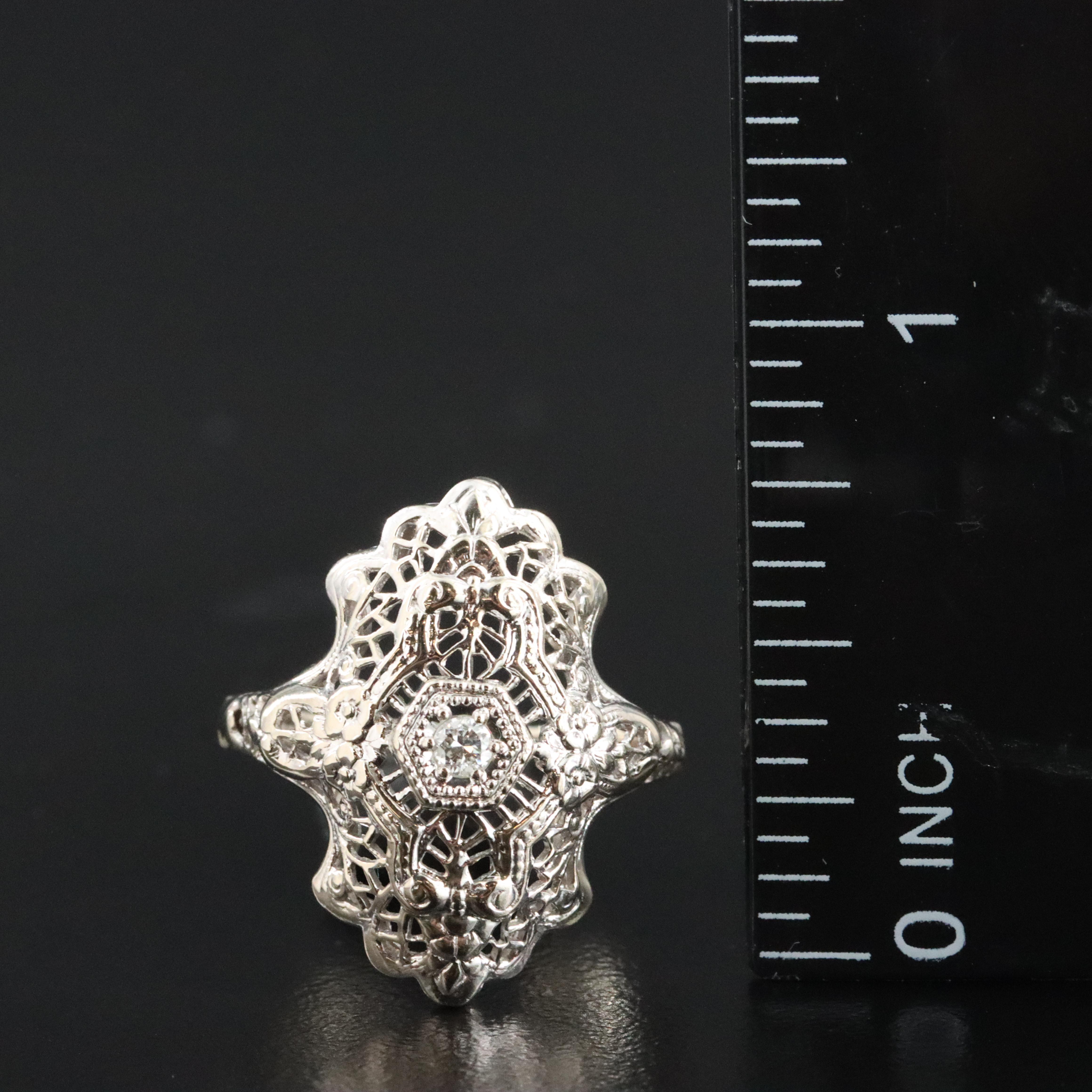 14K 0.05 CT Diamond Ring