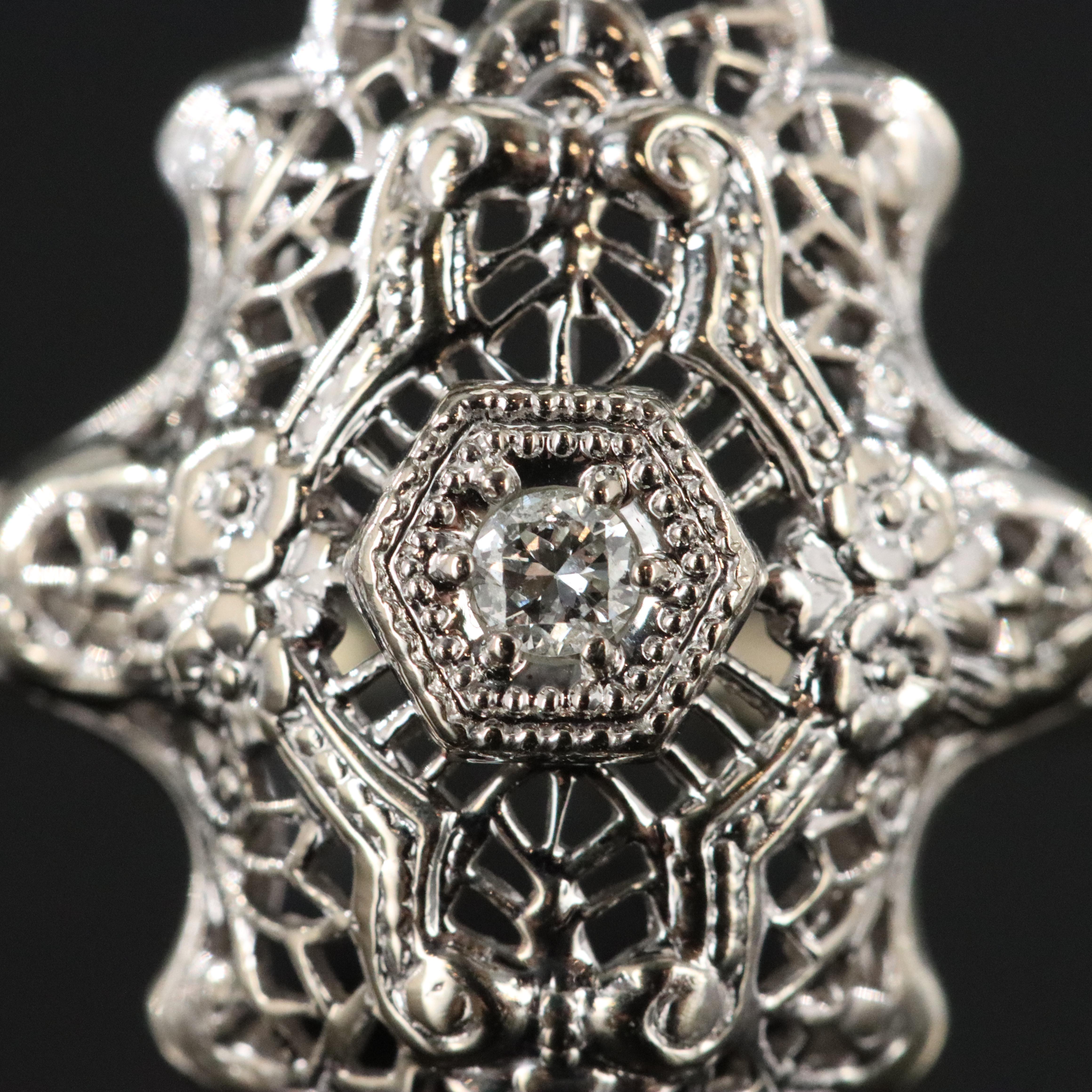 14K 0.05 CT Diamond Ring