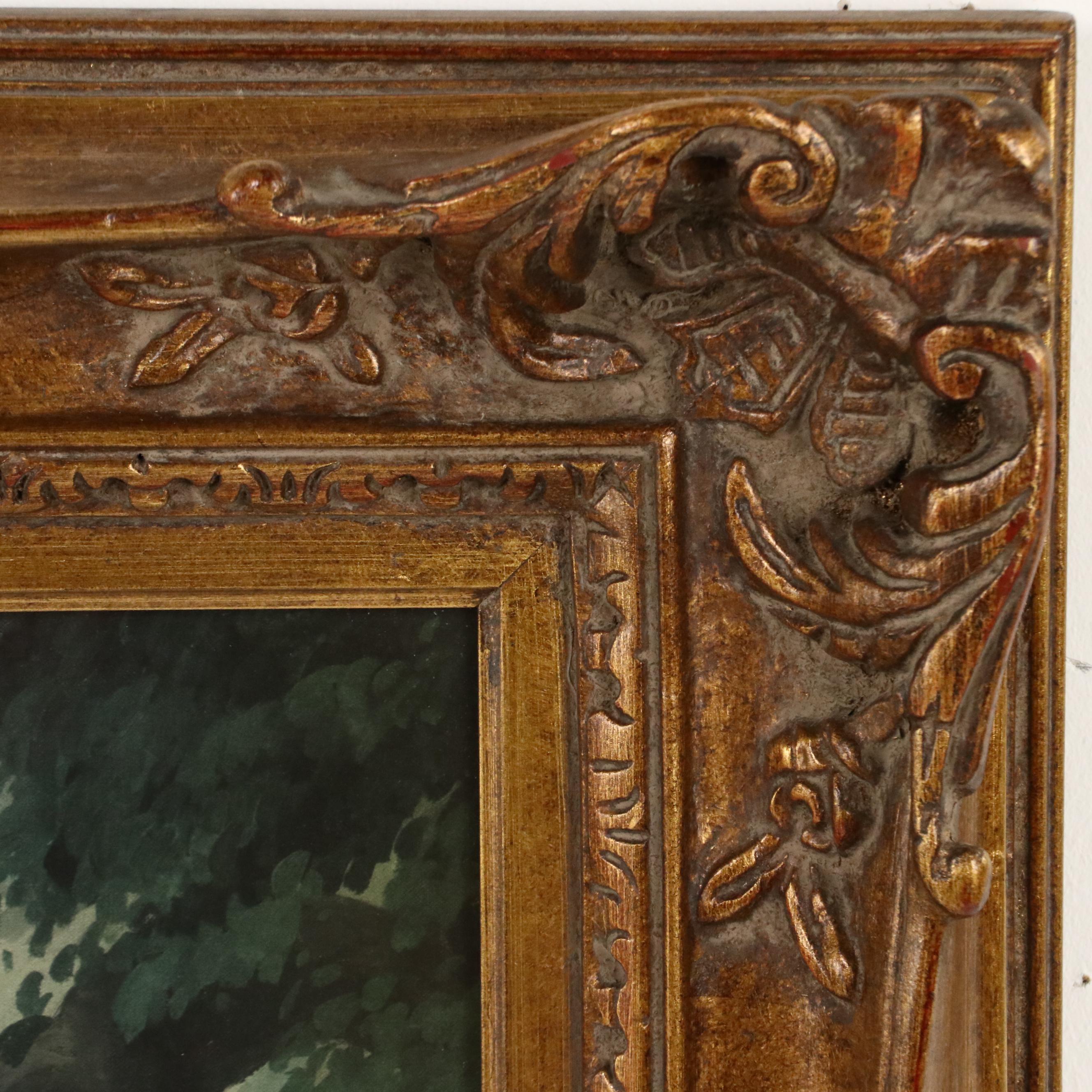 Offset Lithograph After Jesse Arms Botke "The White Peacock"