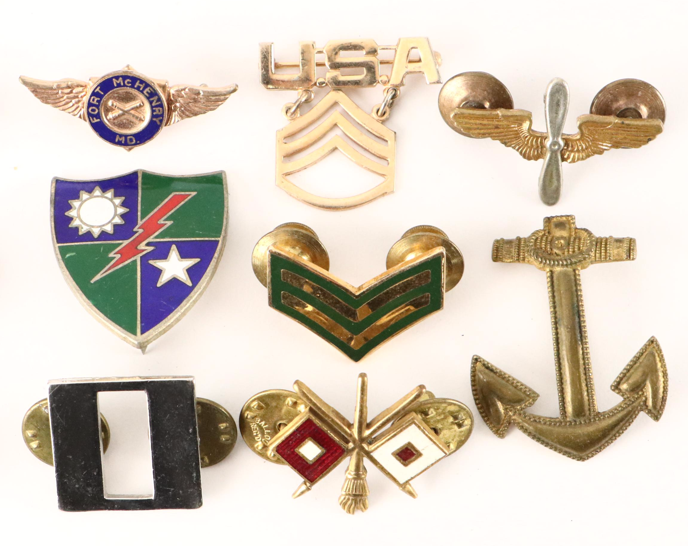 World War II, Korean War with Other Military Ribbons, Insignias and More