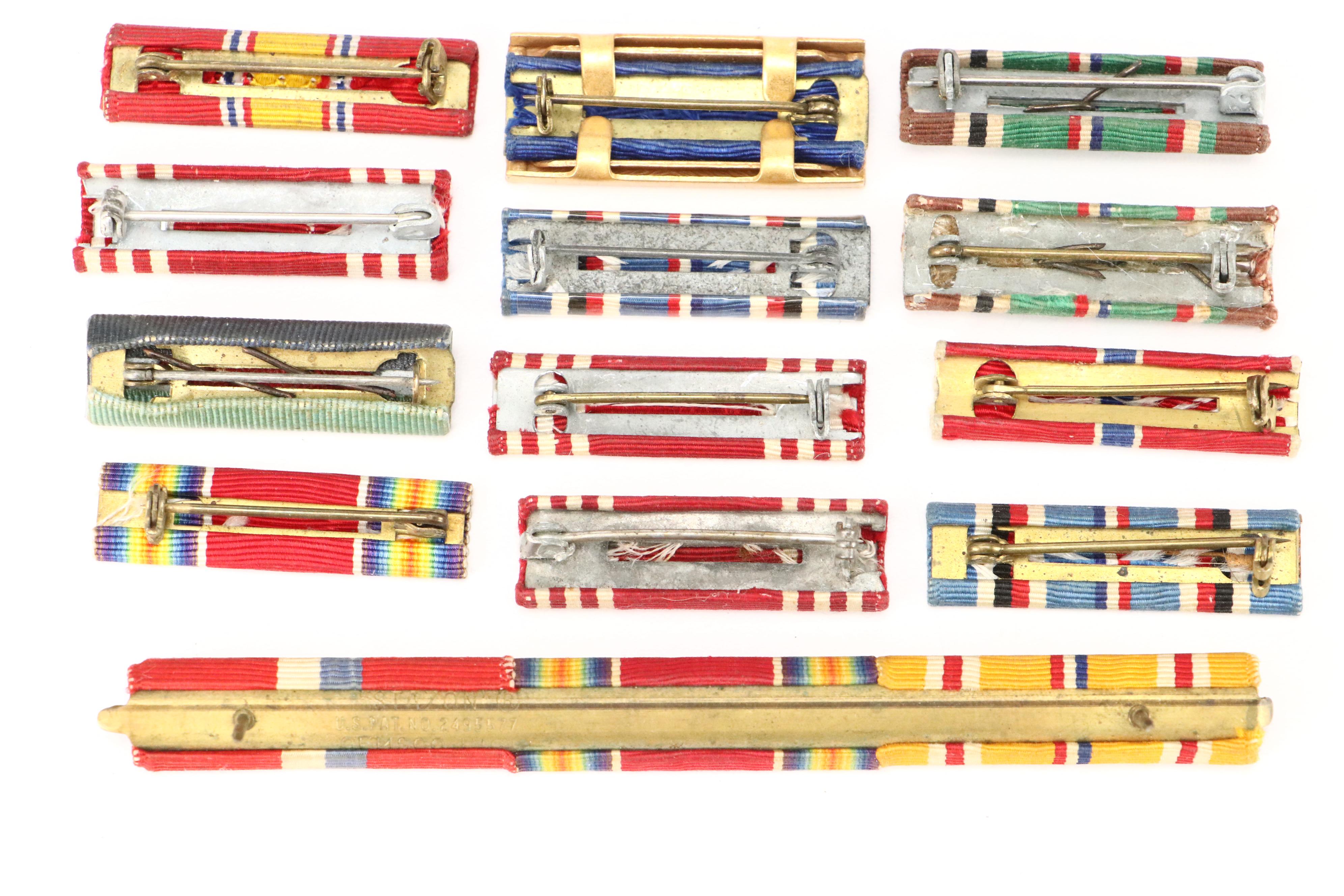 World War II, Korean War with Other Military Ribbons, Insignias and More