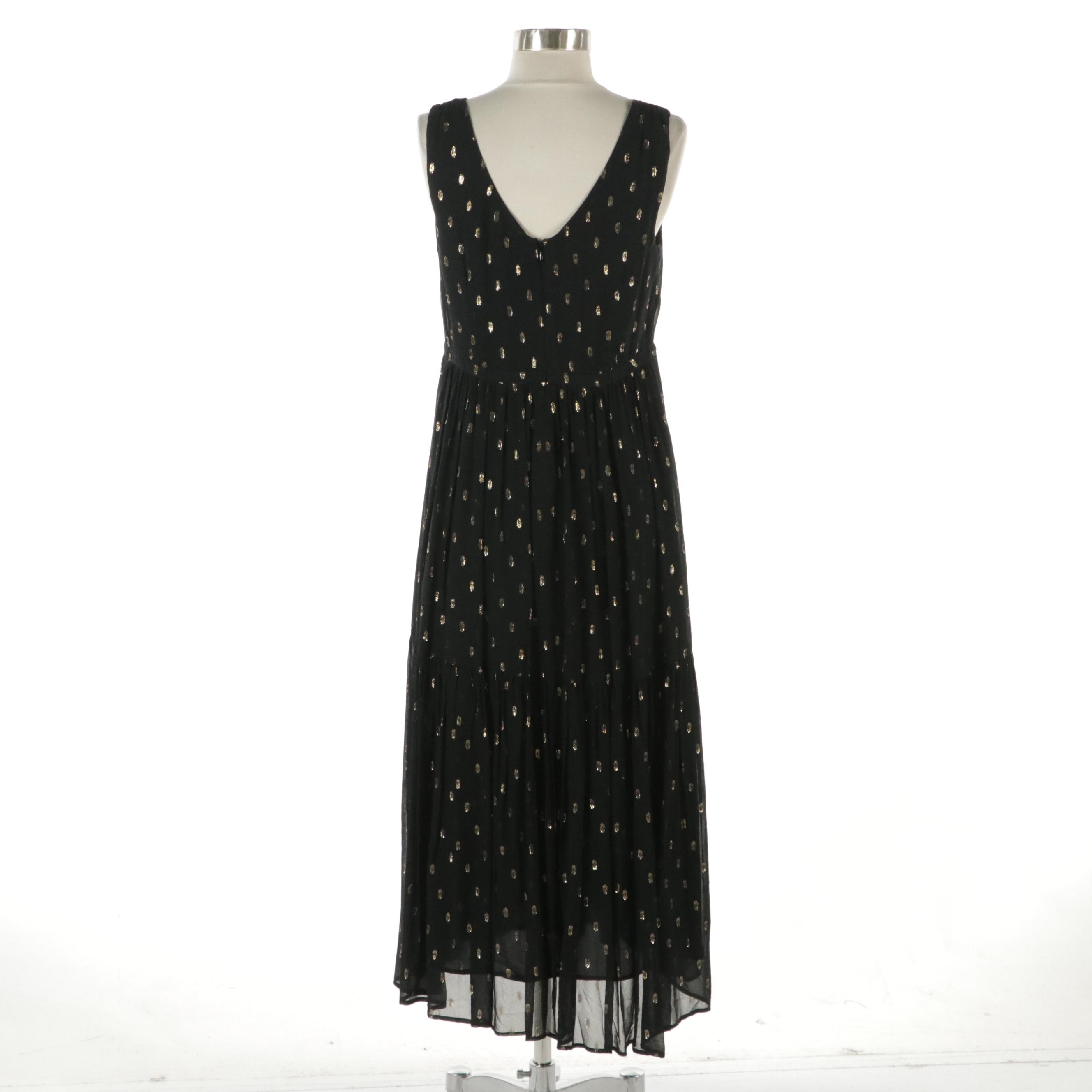 Talbots Sleeveless Tiered Maxi Dress