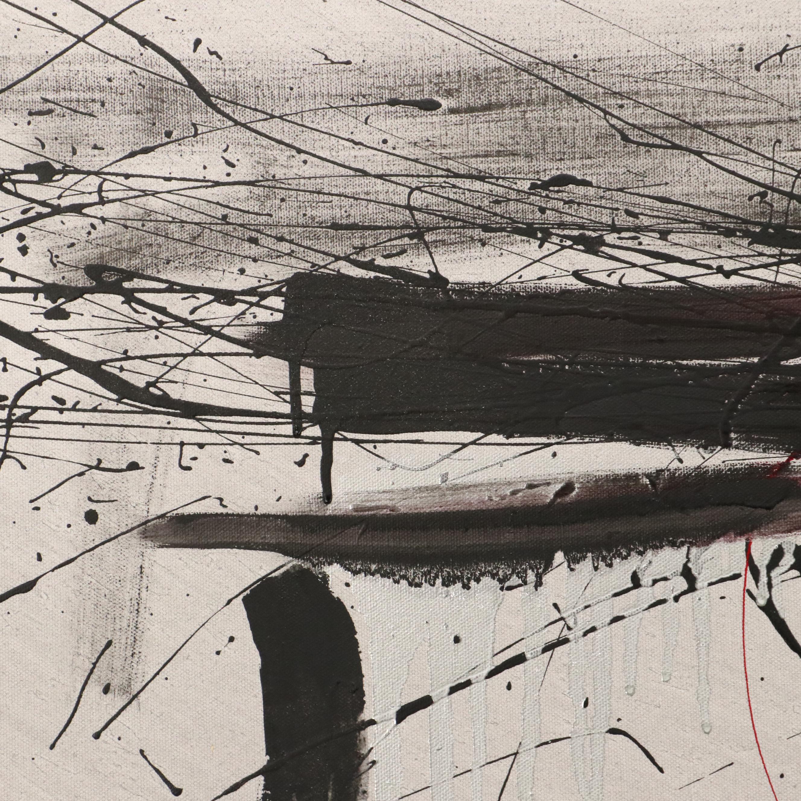 David Applegate Large-Scale Abstract Acrylic Painting, 21st Century