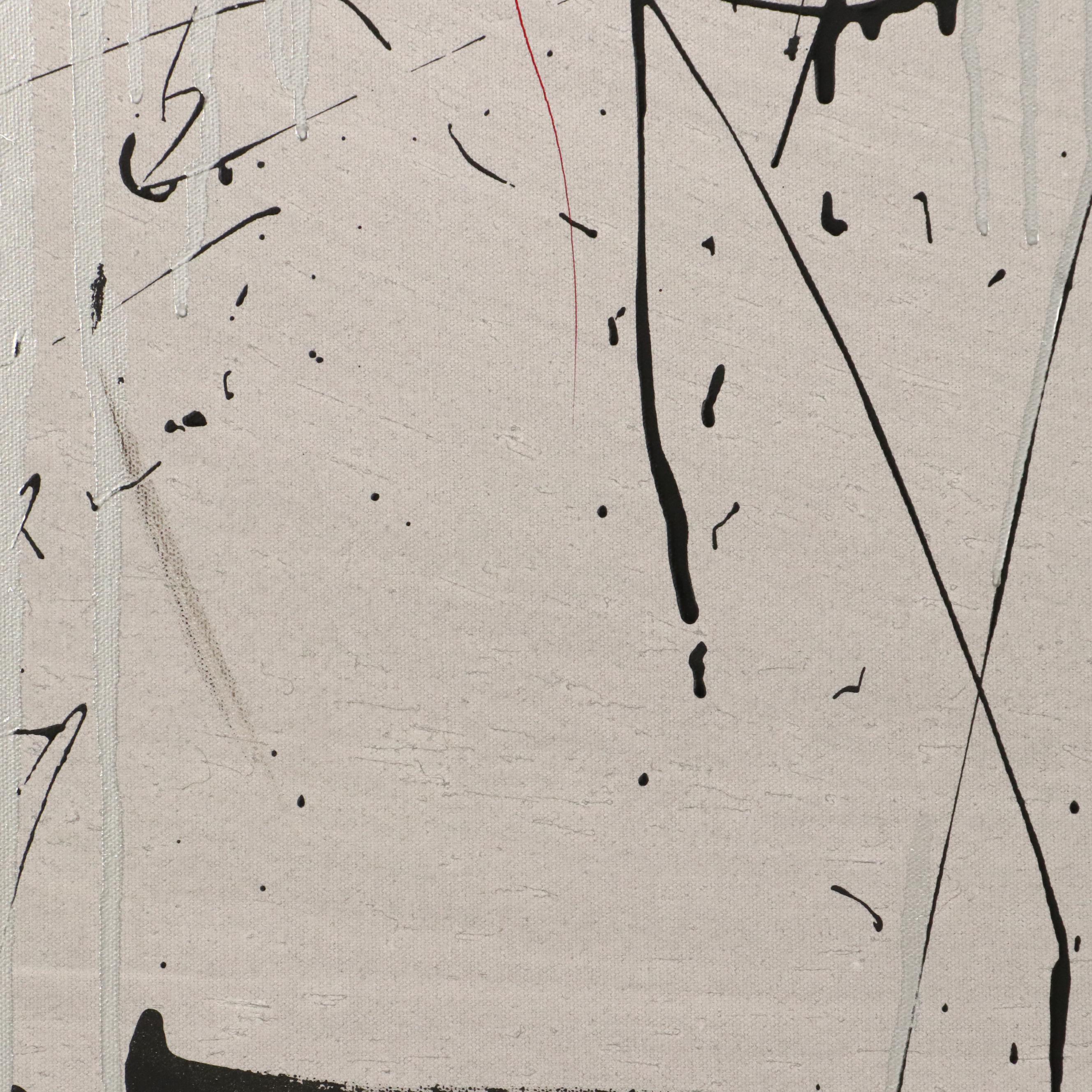 David Applegate Large-Scale Abstract Acrylic Painting, 21st Century