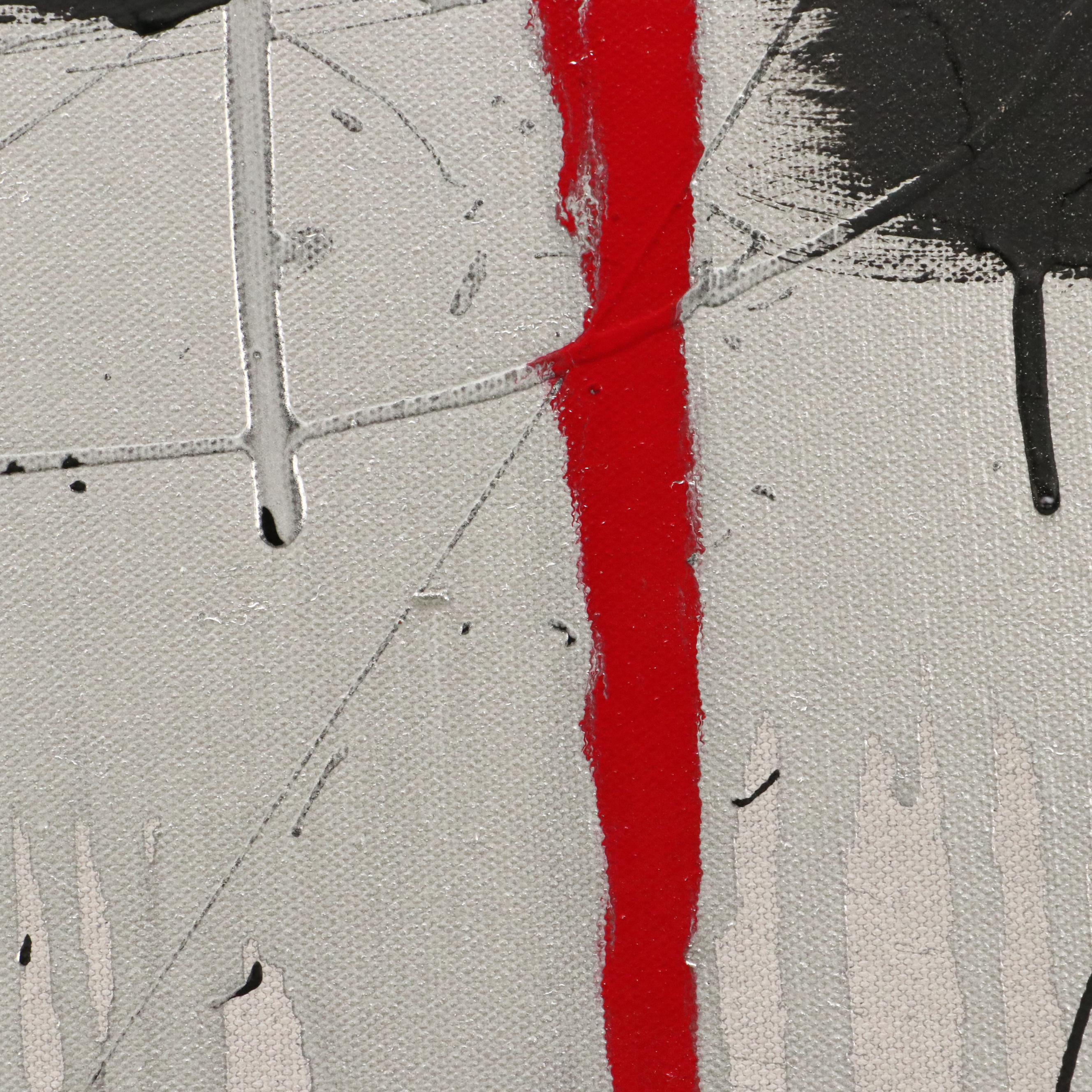 David Applegate Large-Scale Abstract Acrylic Painting, 21st Century