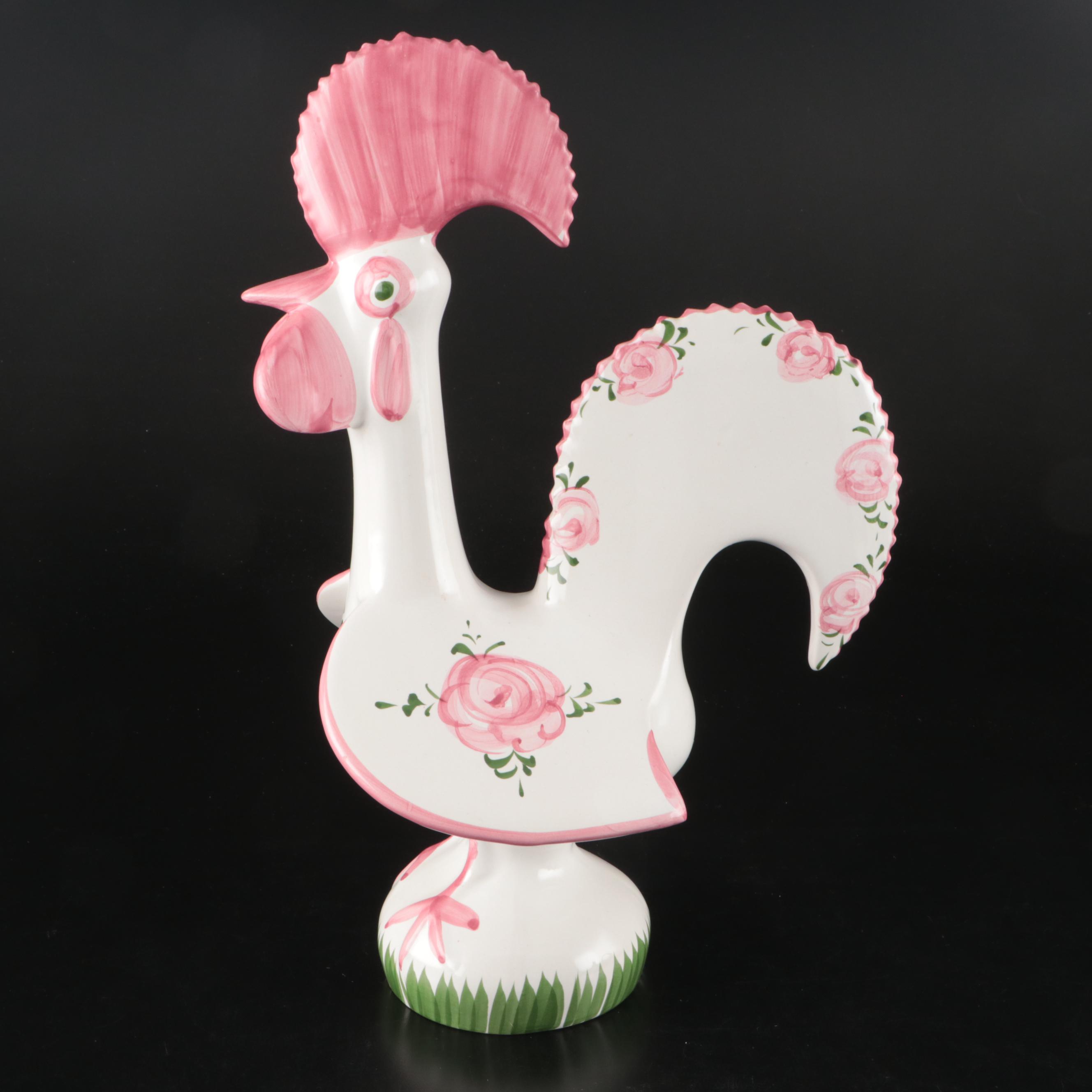 Bunny, Rooster, Swan and Angel Ceramic Figurines