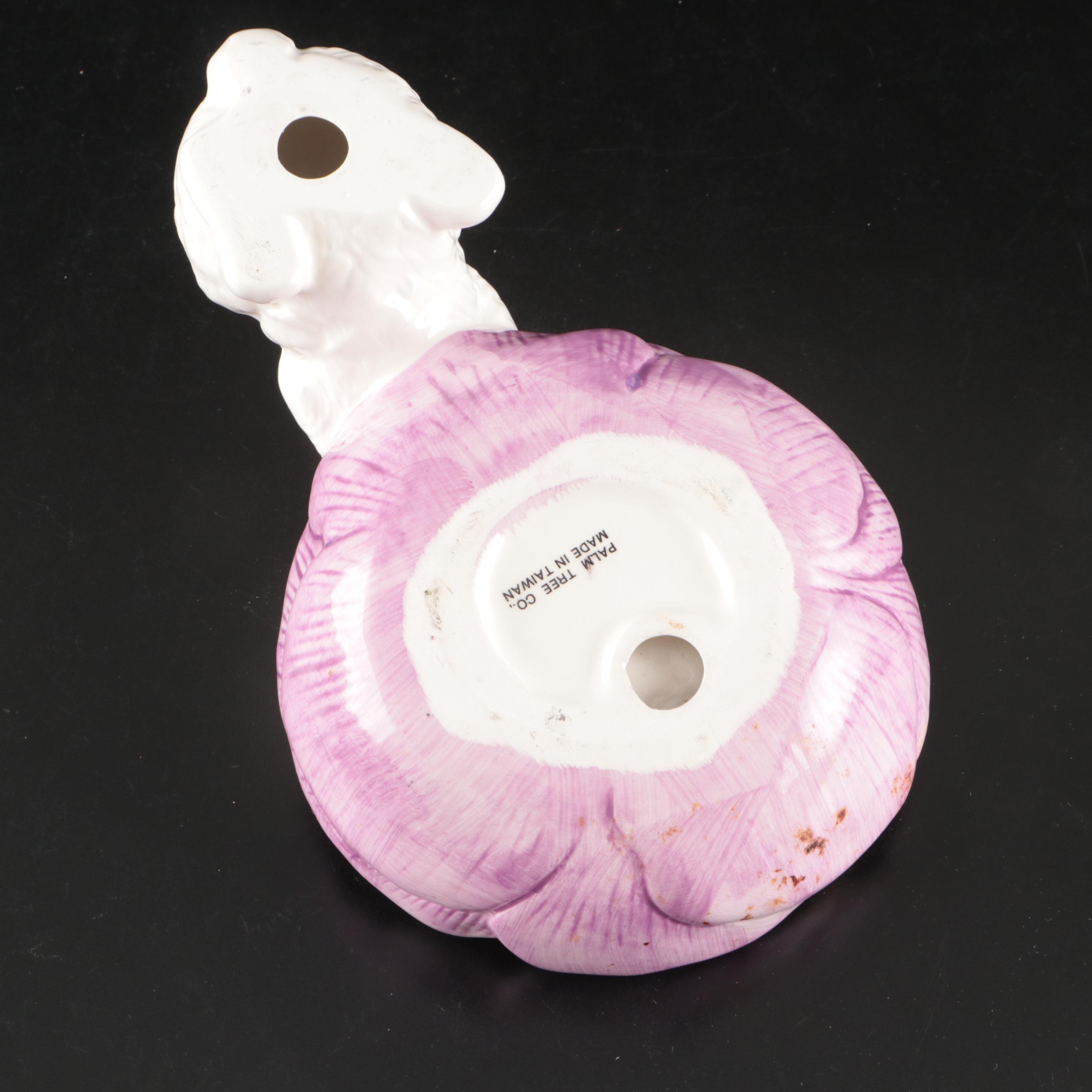 Bunny, Rooster, Swan and Angel Ceramic Figurines