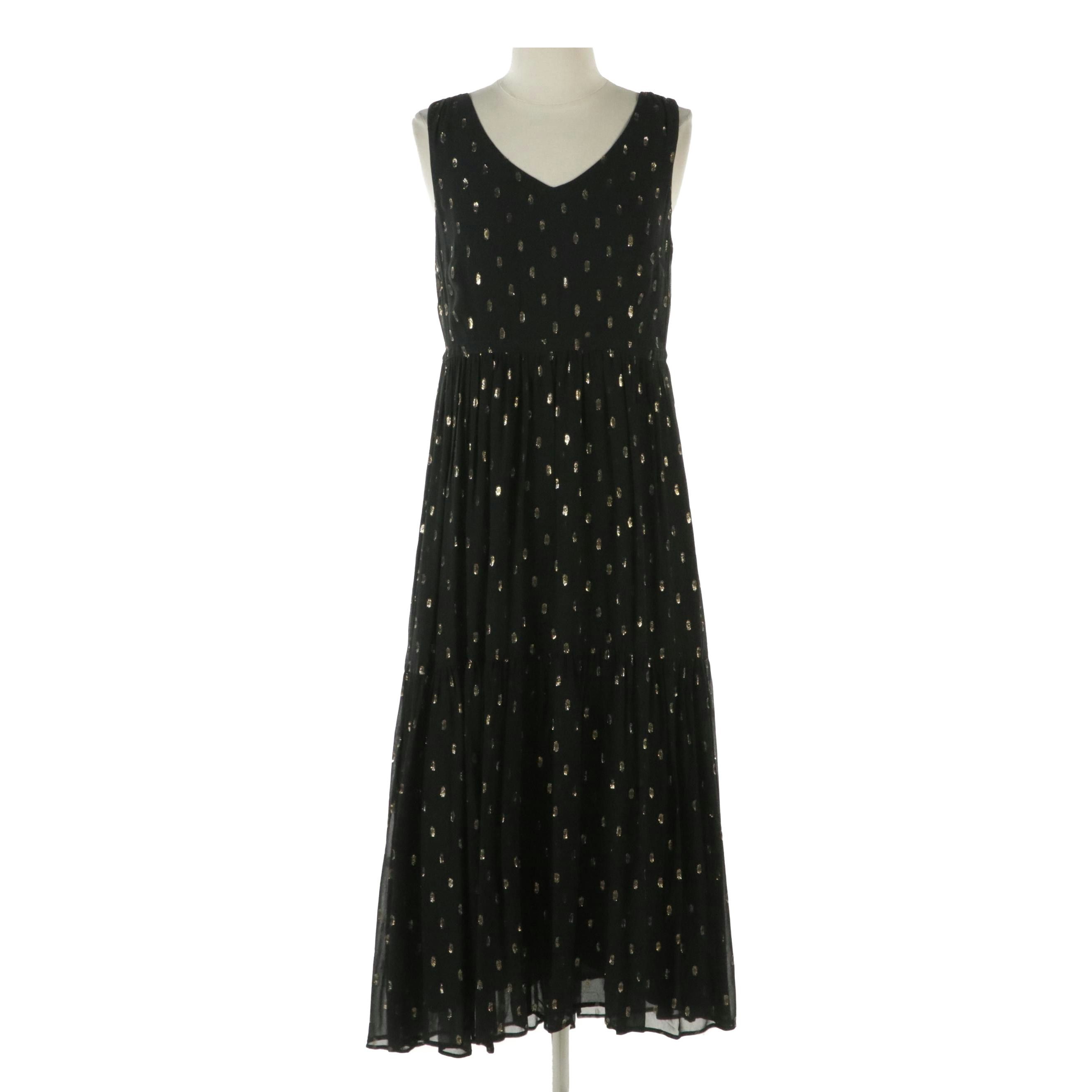 Talbots Sleeveless Tiered Maxi Dress