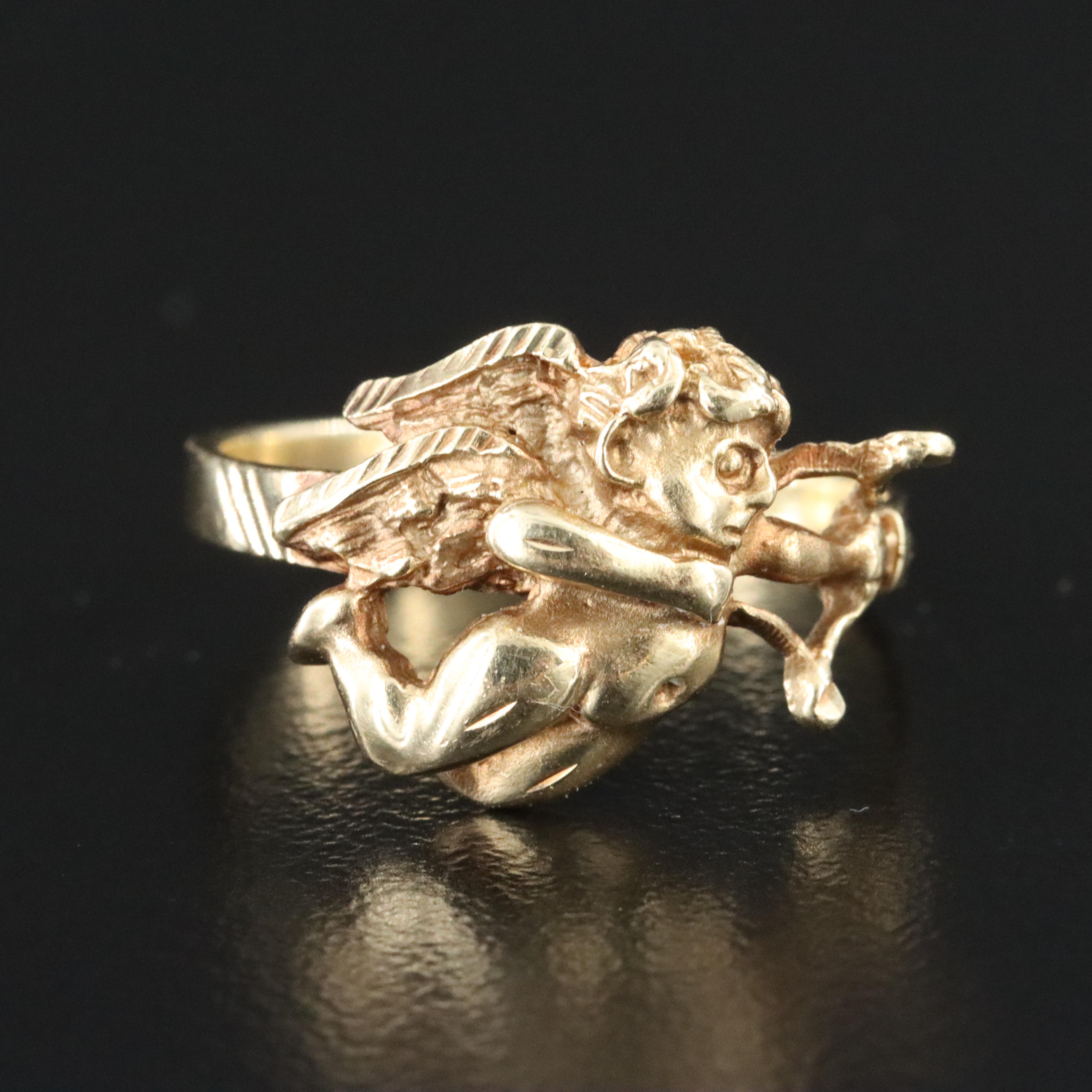 14K Cupid Ring