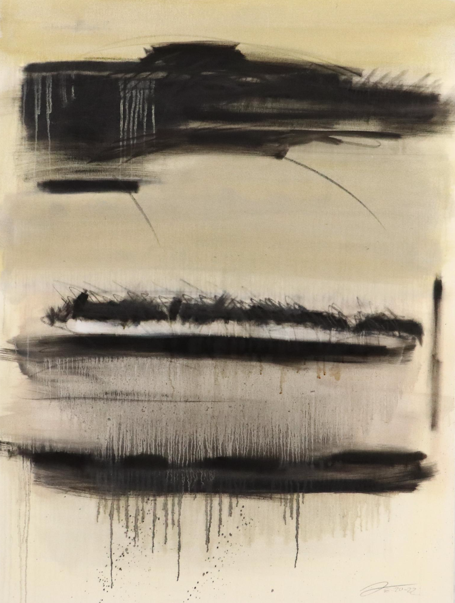 David Applegate Large-Scale Abstract Acrylic Painting, 21st Century