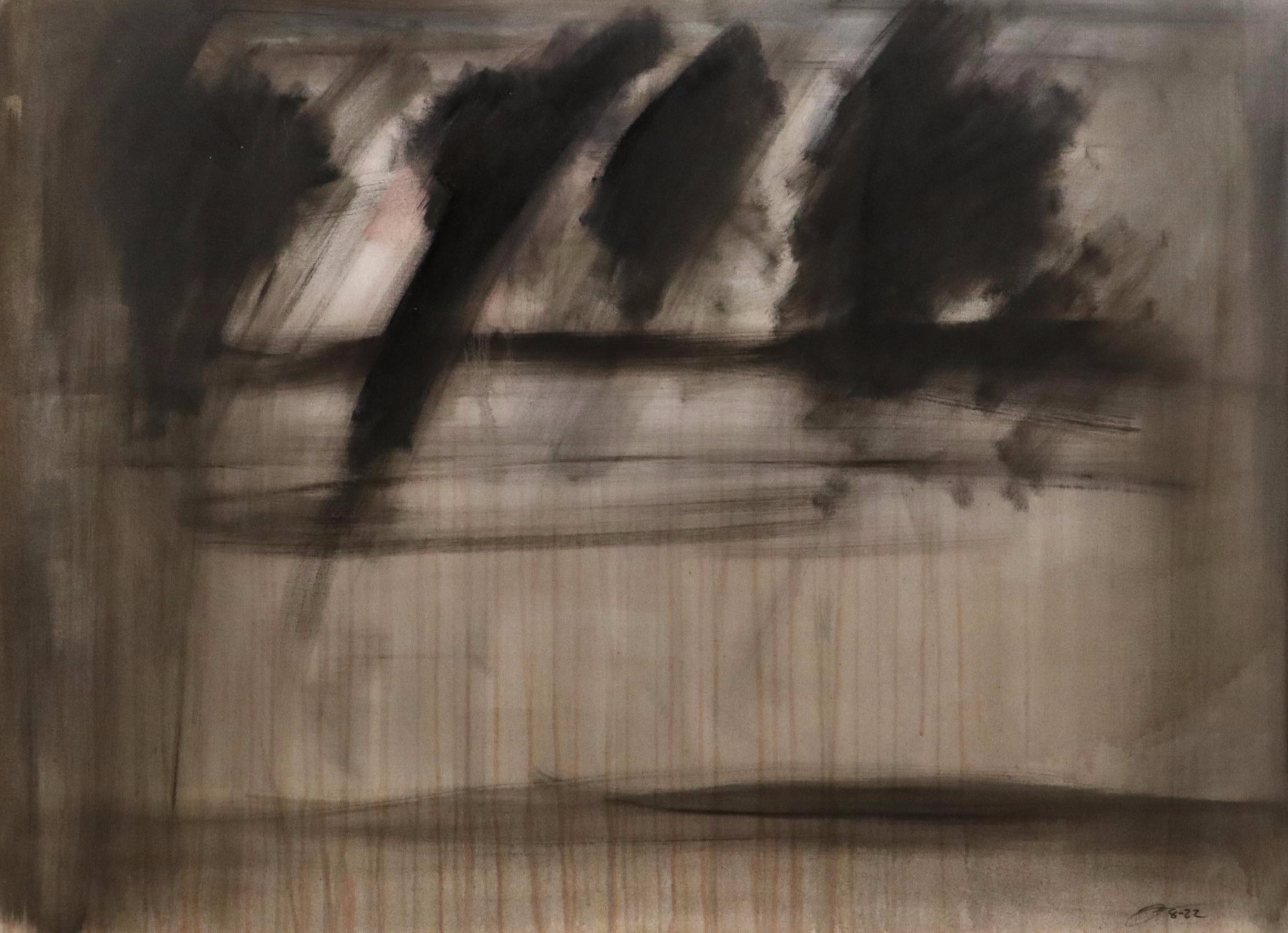 David Applegate Large-Scale Abstract Acrylic Painting, 21st Century