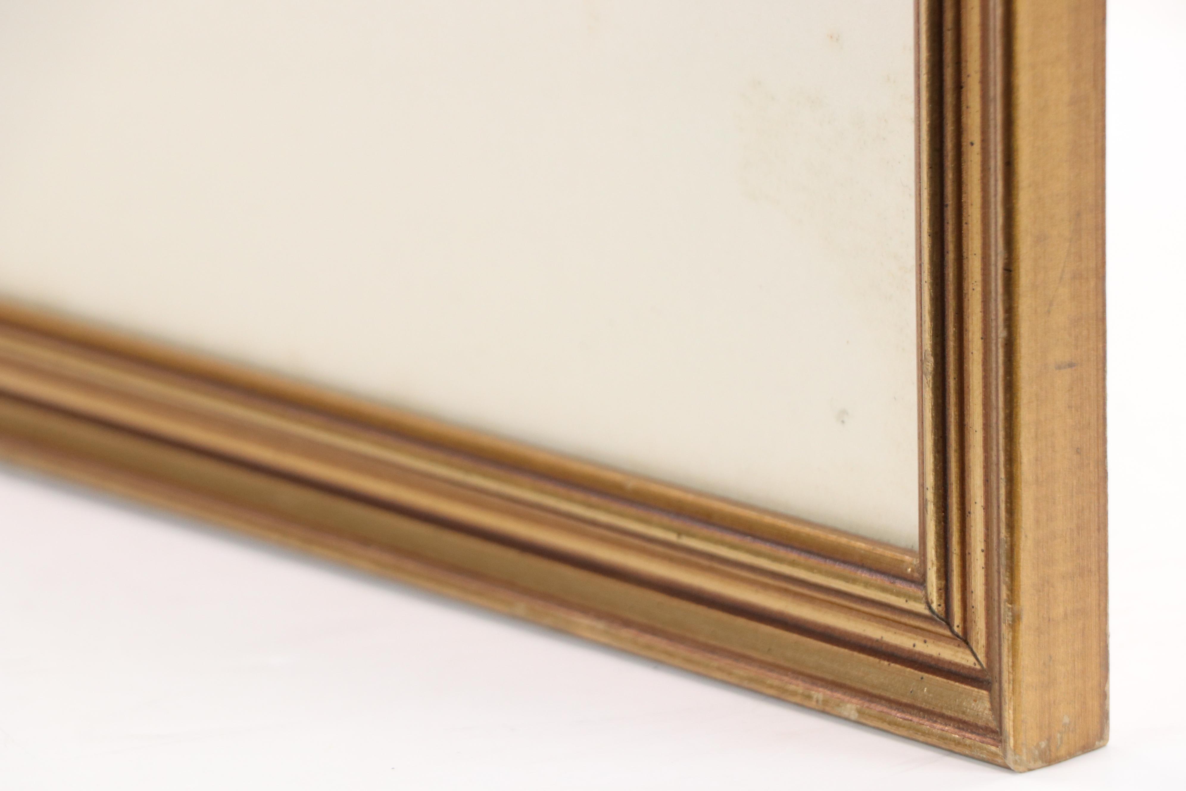 Greg Mort Pastoral Gouache Painting of Cows Eating Hay, 1981