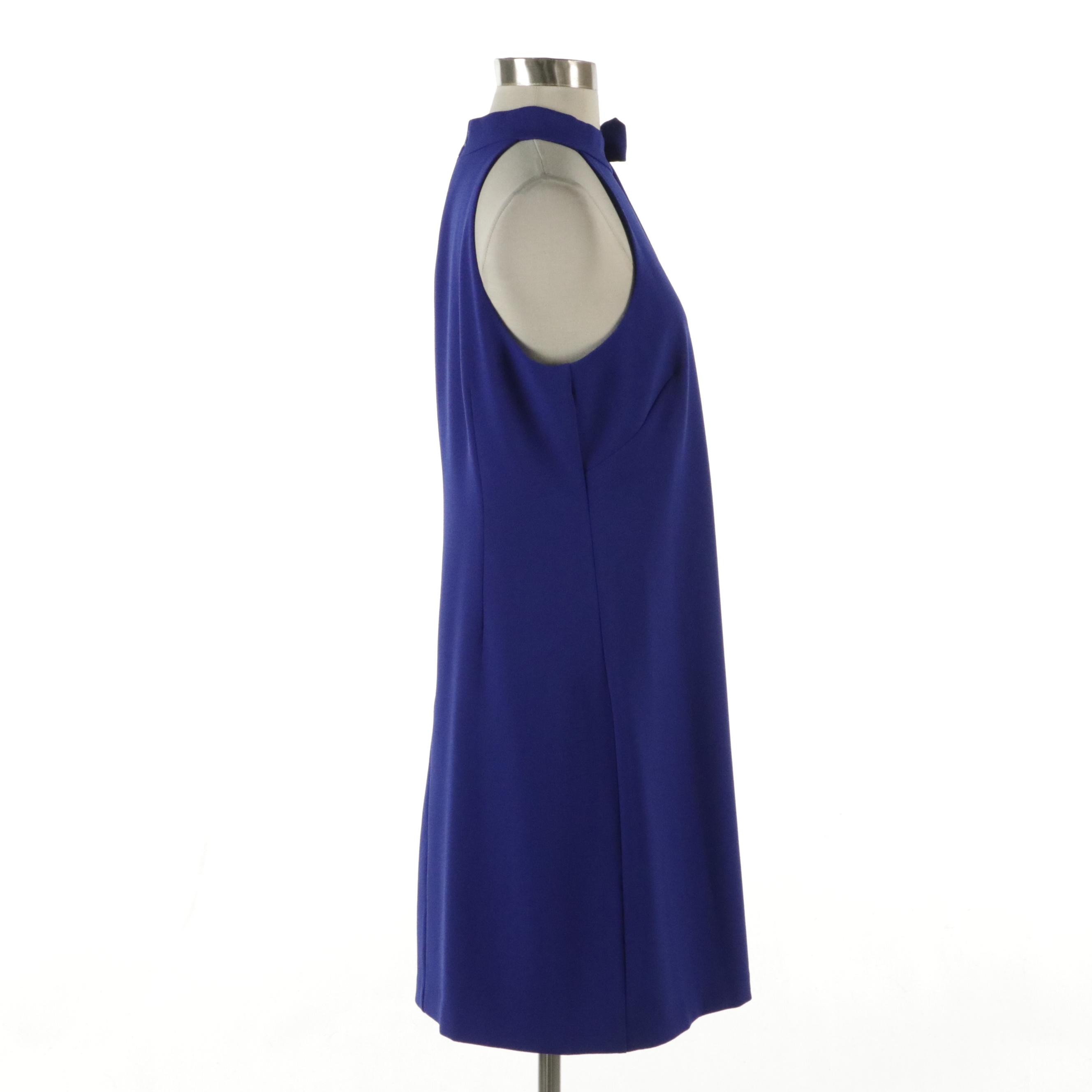 Vince Camuto Royal Blue Sleeveless Dress with Bow Detail; Retains Tag