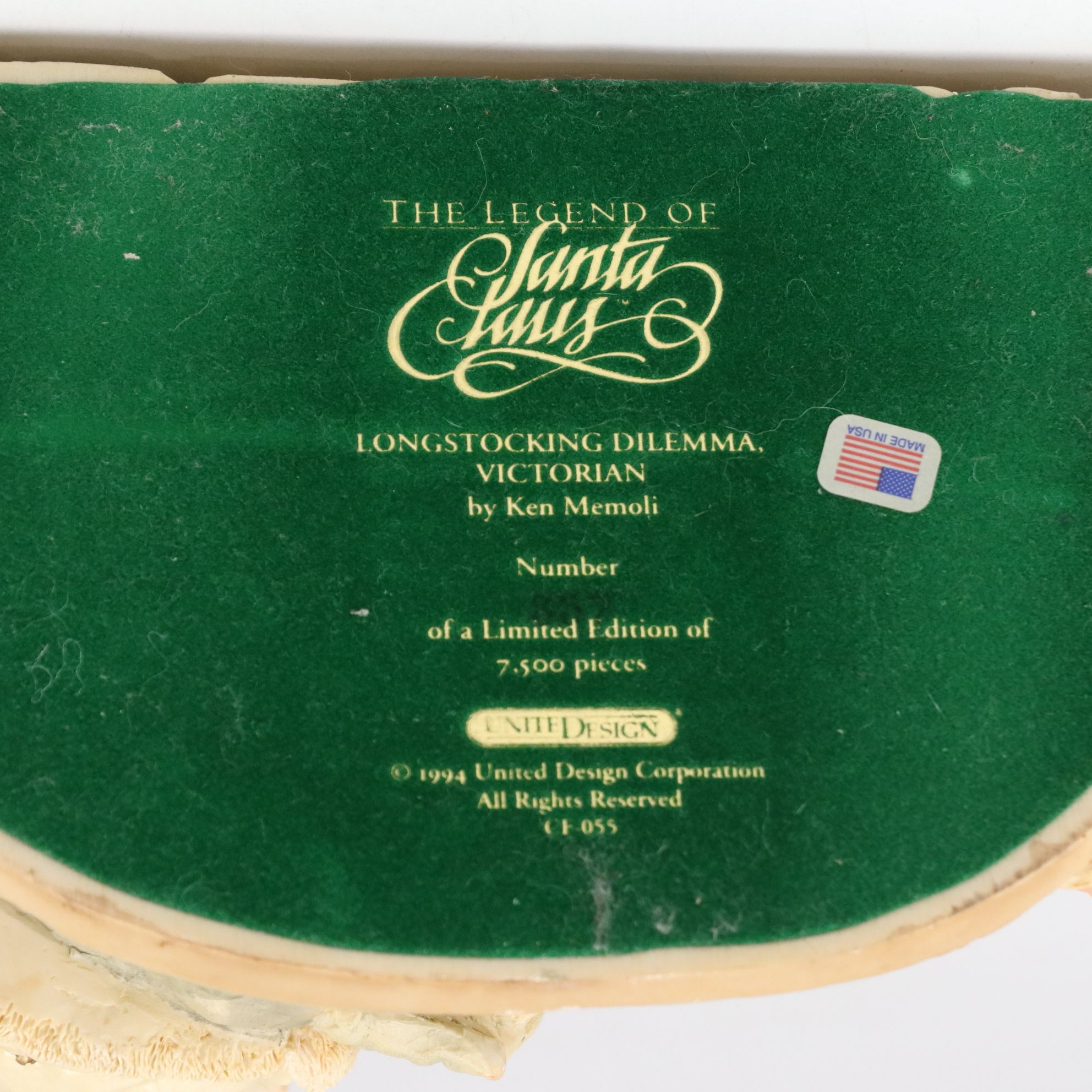 Ken Memoli "The Story of Christmas" and "Longstocking Dilemma" Resin Figurines