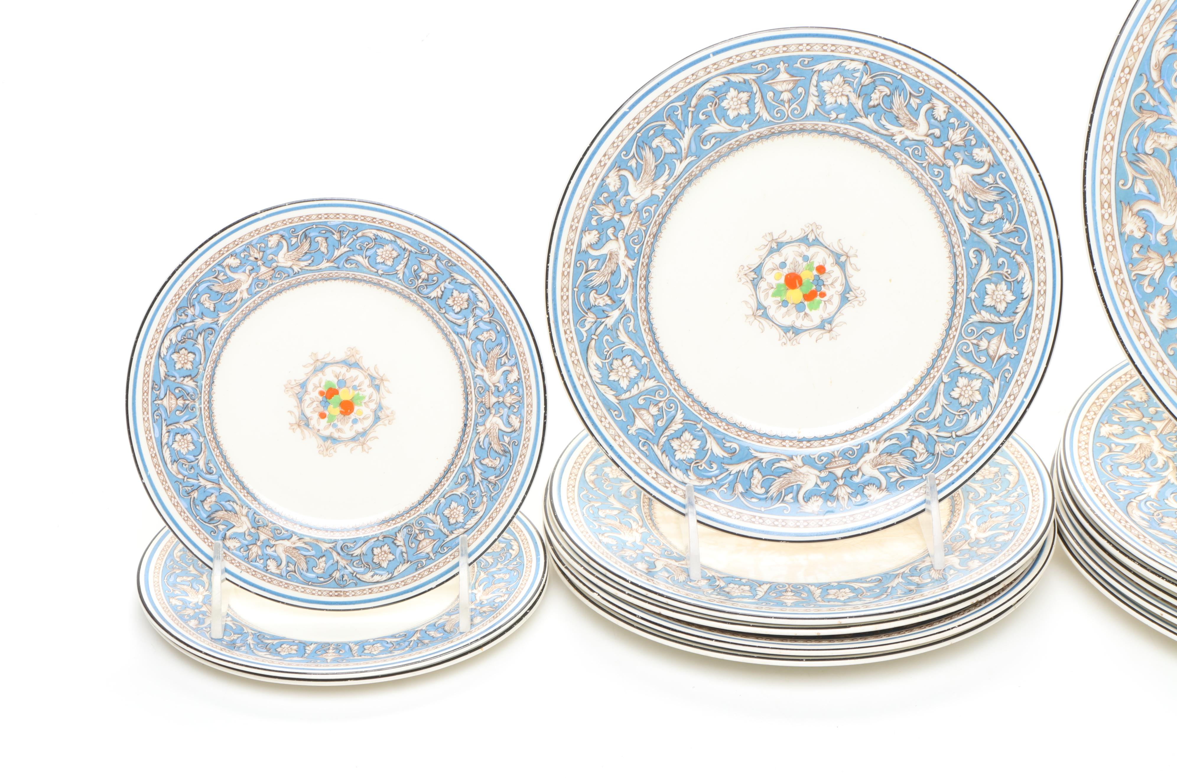Wedgwood "Florentine Turquoise Rim" and Myott "Medici" Porcelain Tableware