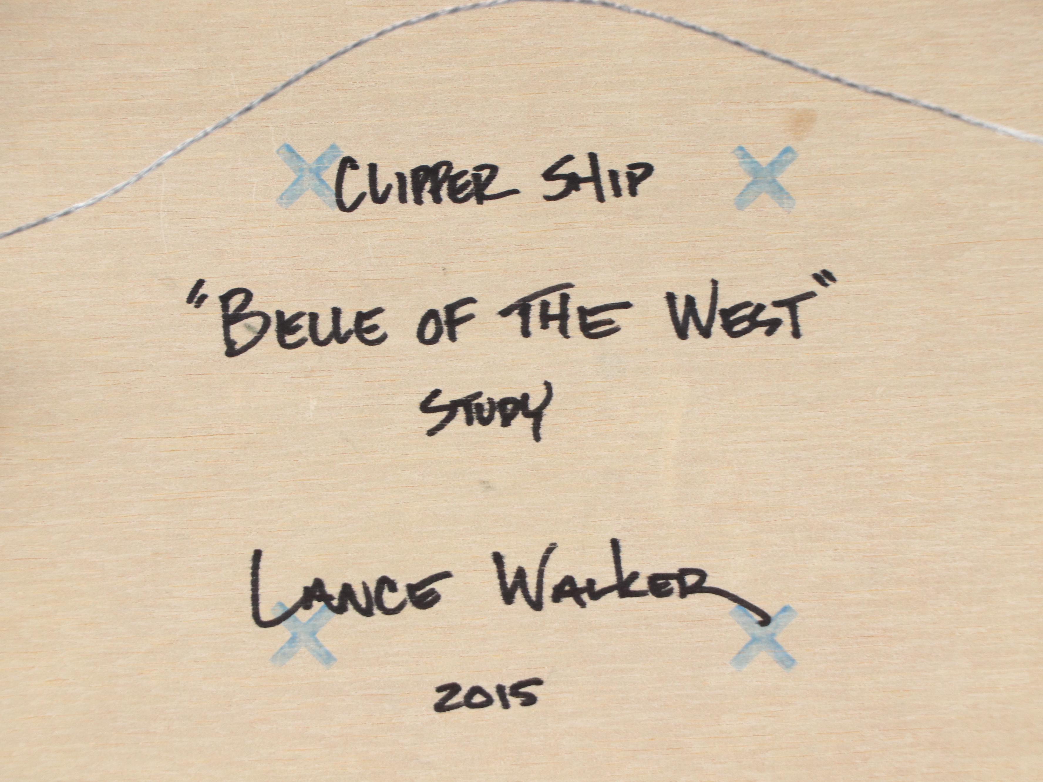 Lance Walker Maritime Oil Painting "Belle of the West," 2015