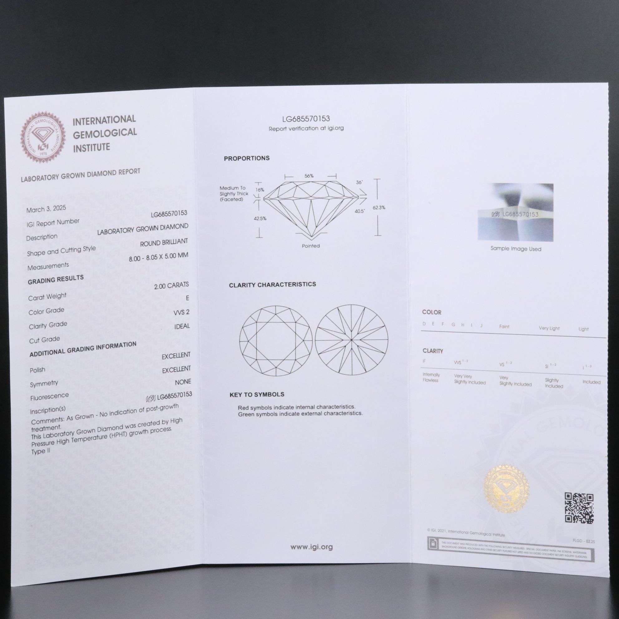 Platinum 4.00 CTW Lab Grown Diamond Stud Earrings with IGI Reports