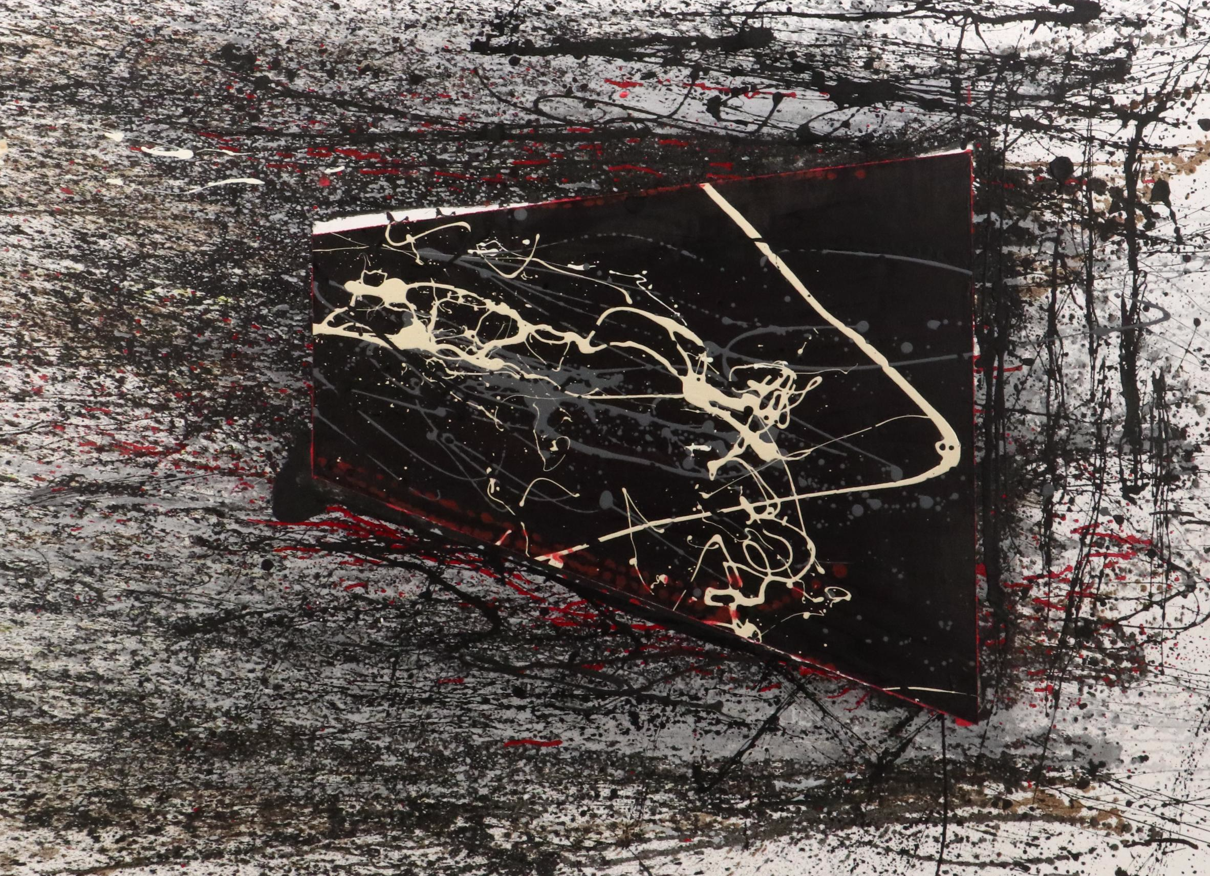 David Applegate Large-Scale Abstract Acrylic Painting, 21st Century