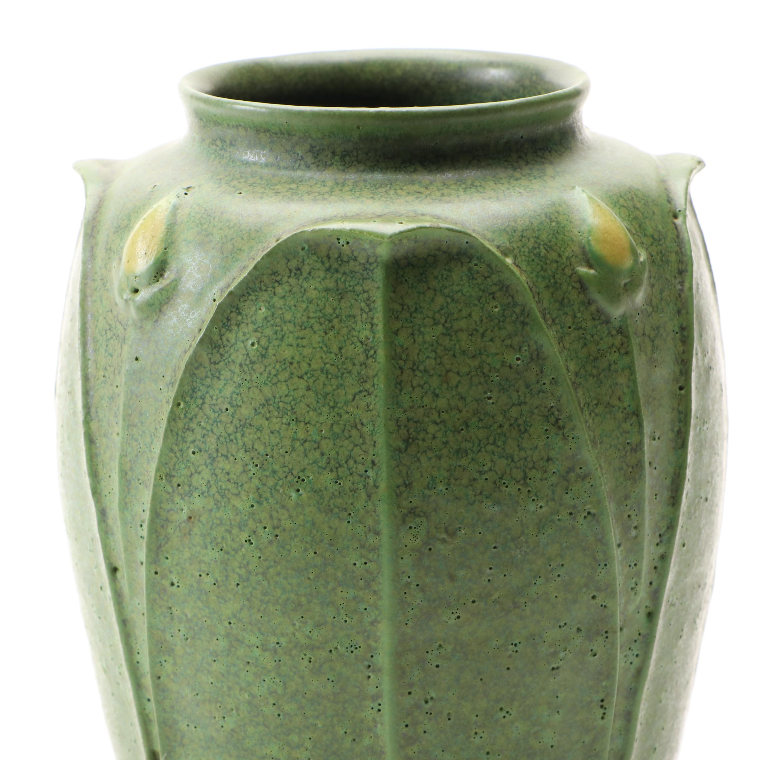 Steve Frederick for Jemerick Art Pottery Arts and Crafts Style Ceramic Vase