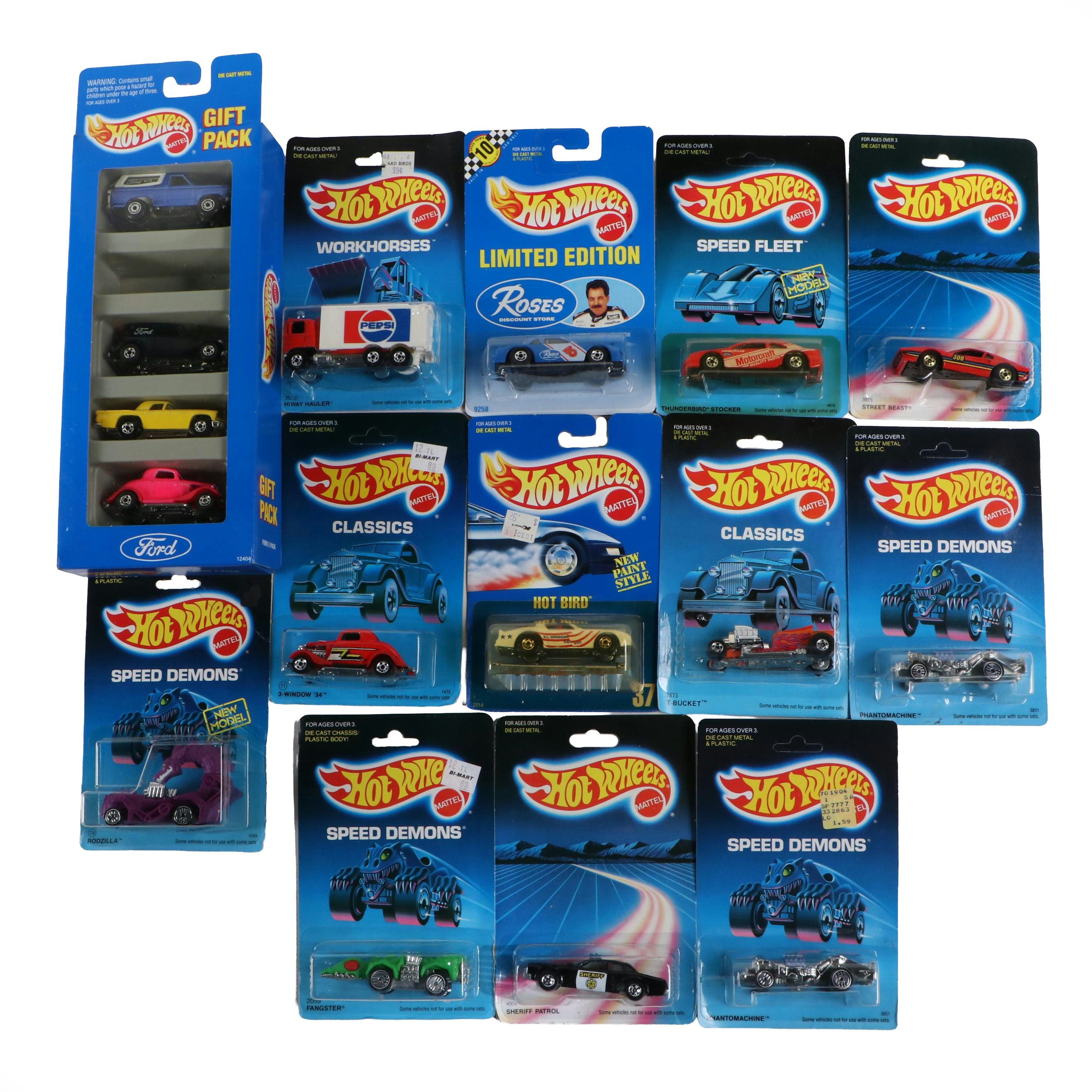 Hot Wheels "Phantomachine," "Fangster" and More Toy Cars, 1980s–1990s