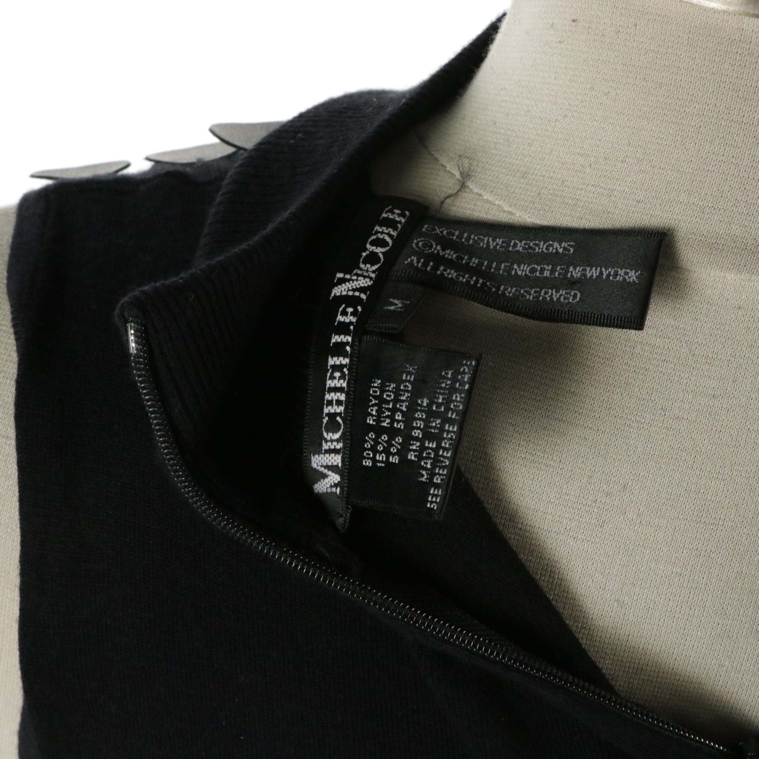 Michelle Nicole Sleeveless Knit Paillette Top and English Factory Check Blouse