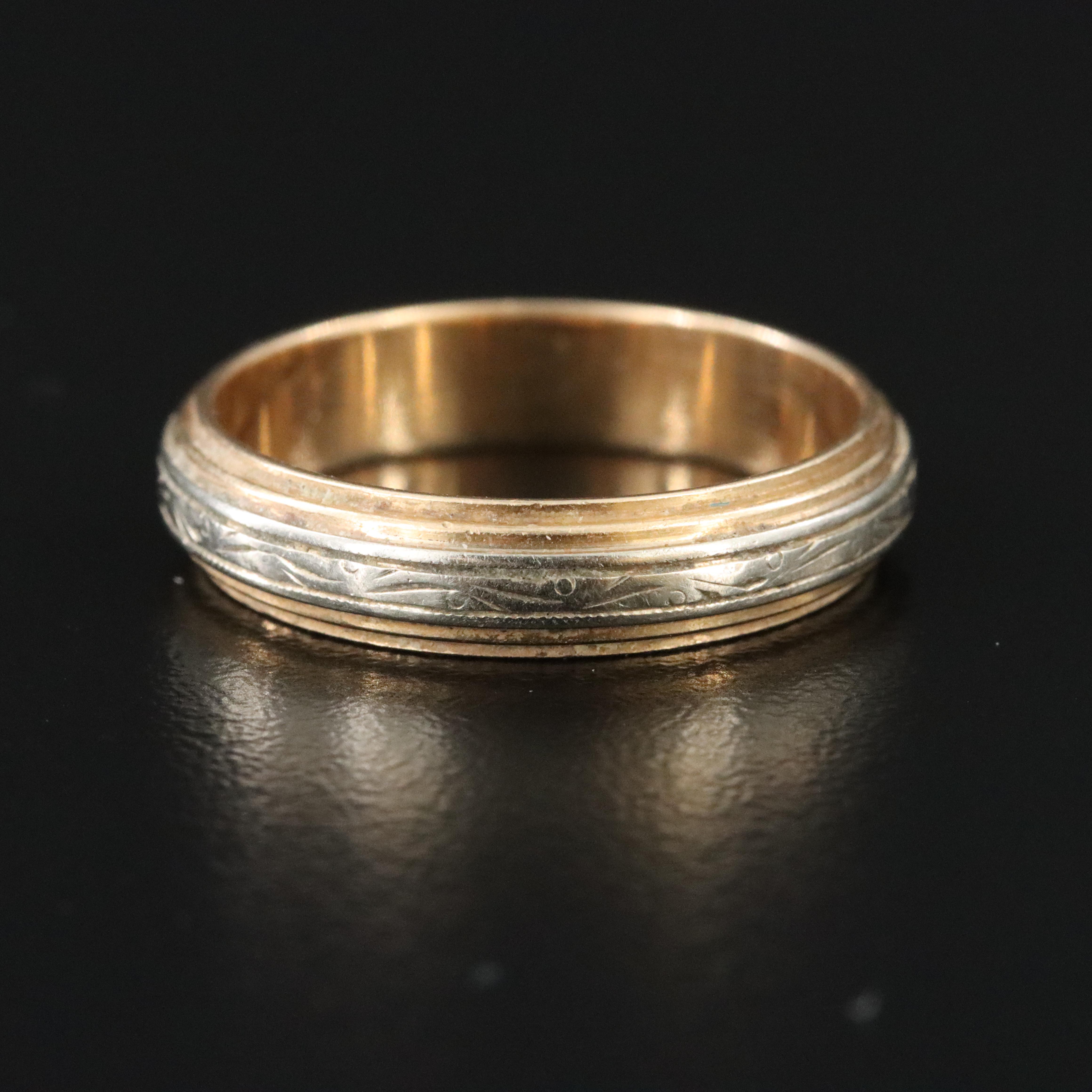 14K Two-Tone Band
