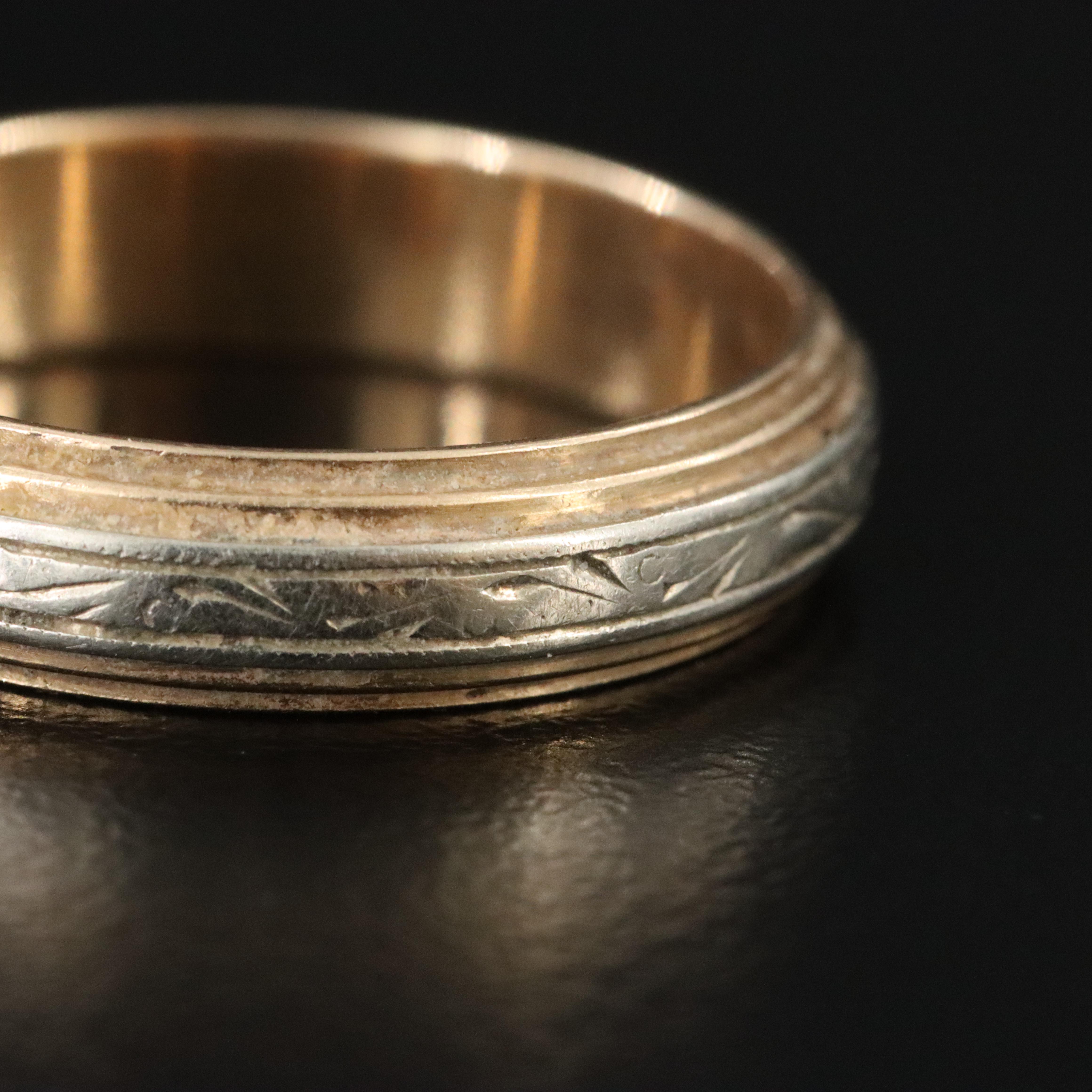 14K Two-Tone Band