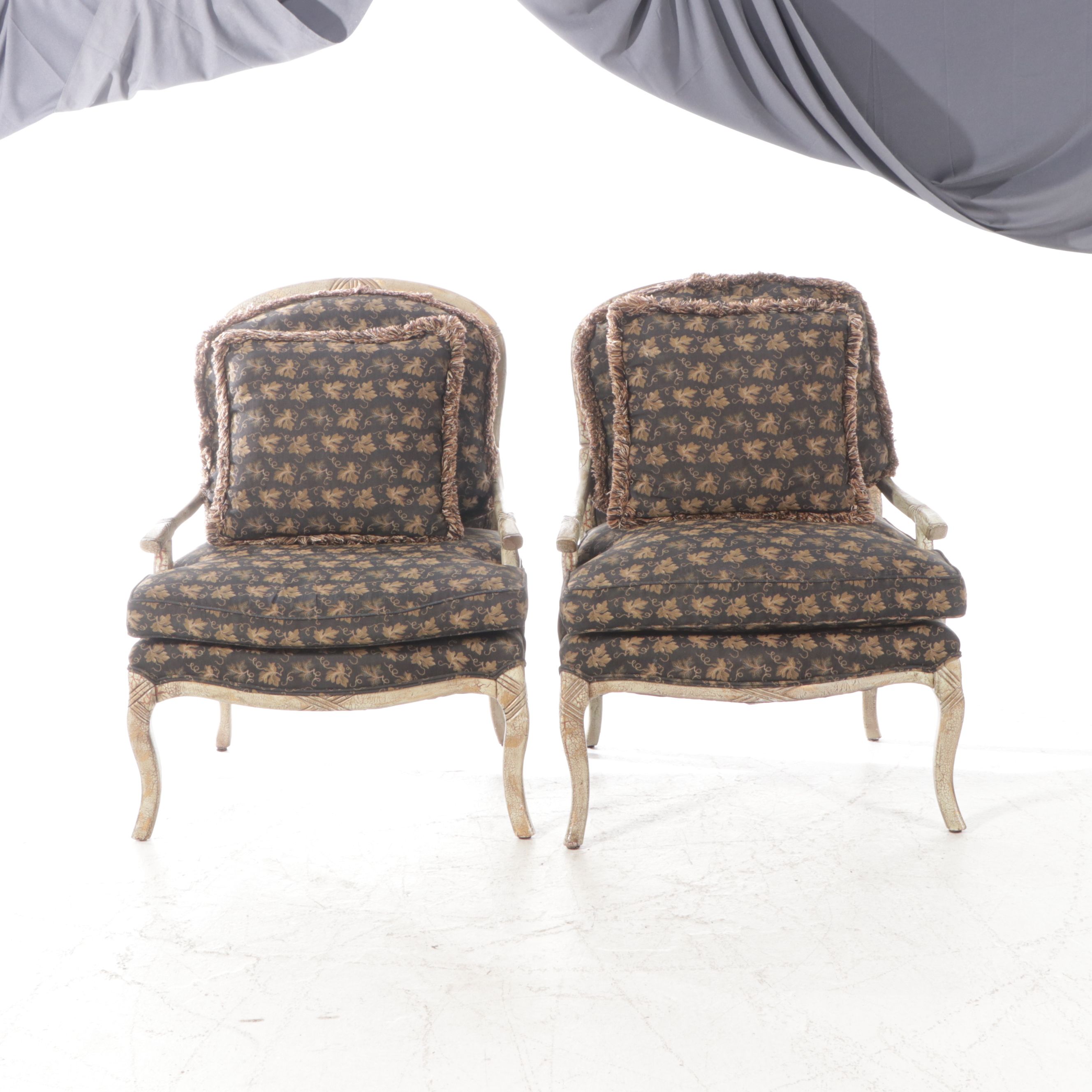 Pair of Lexington Furniture and Leuqers Bergere Chairs