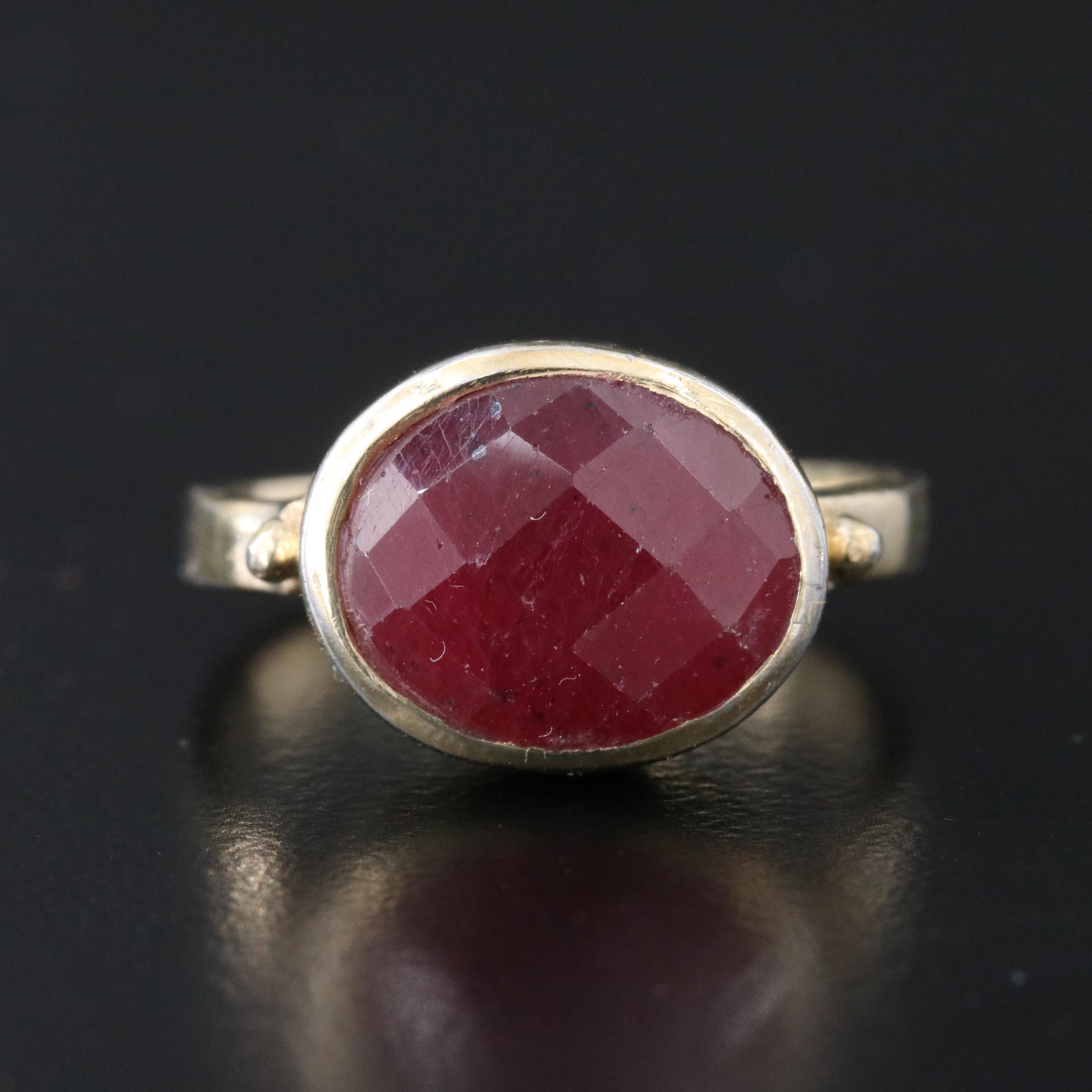 Sterling Ruby Ring