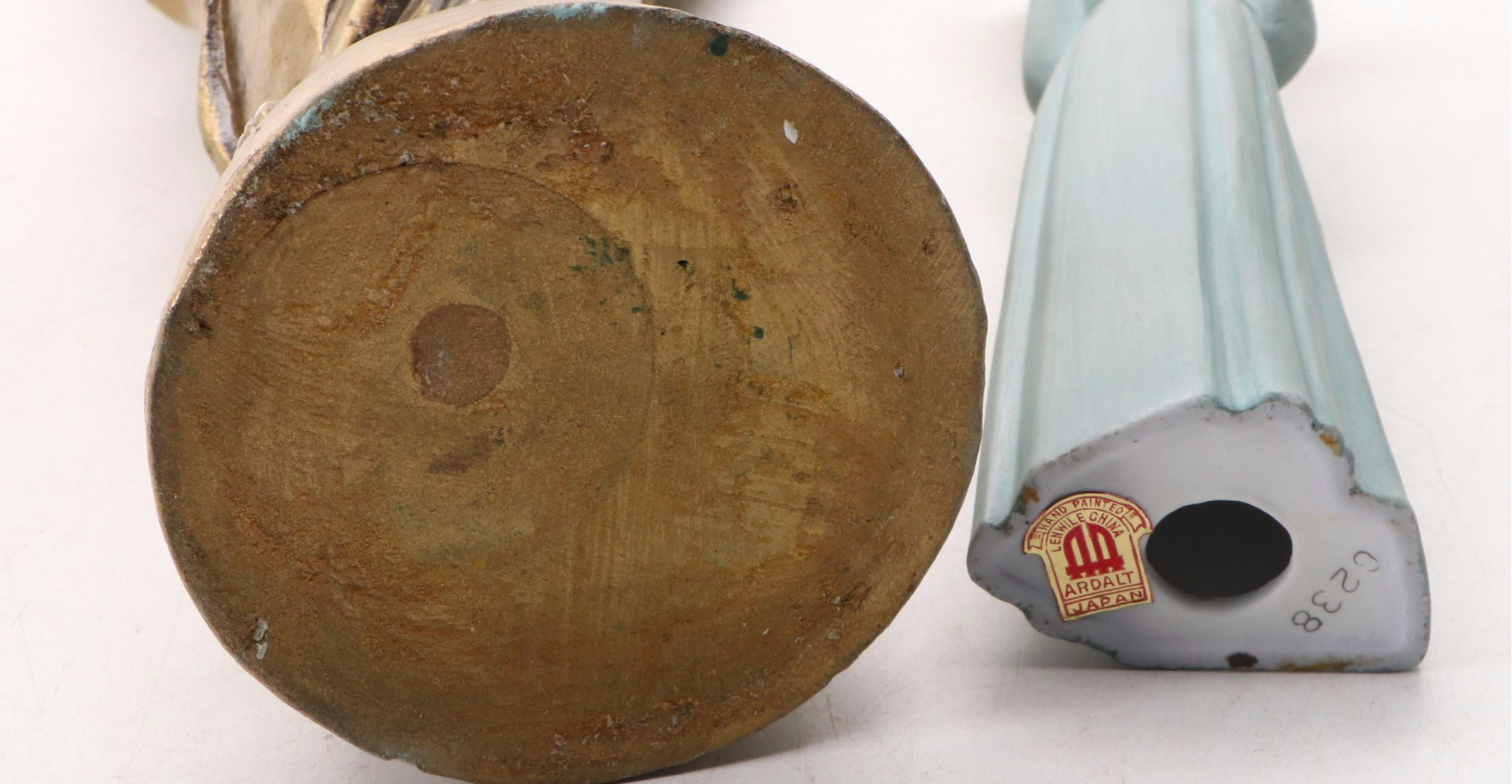 Madonna and Nun Figurine with Other Décor