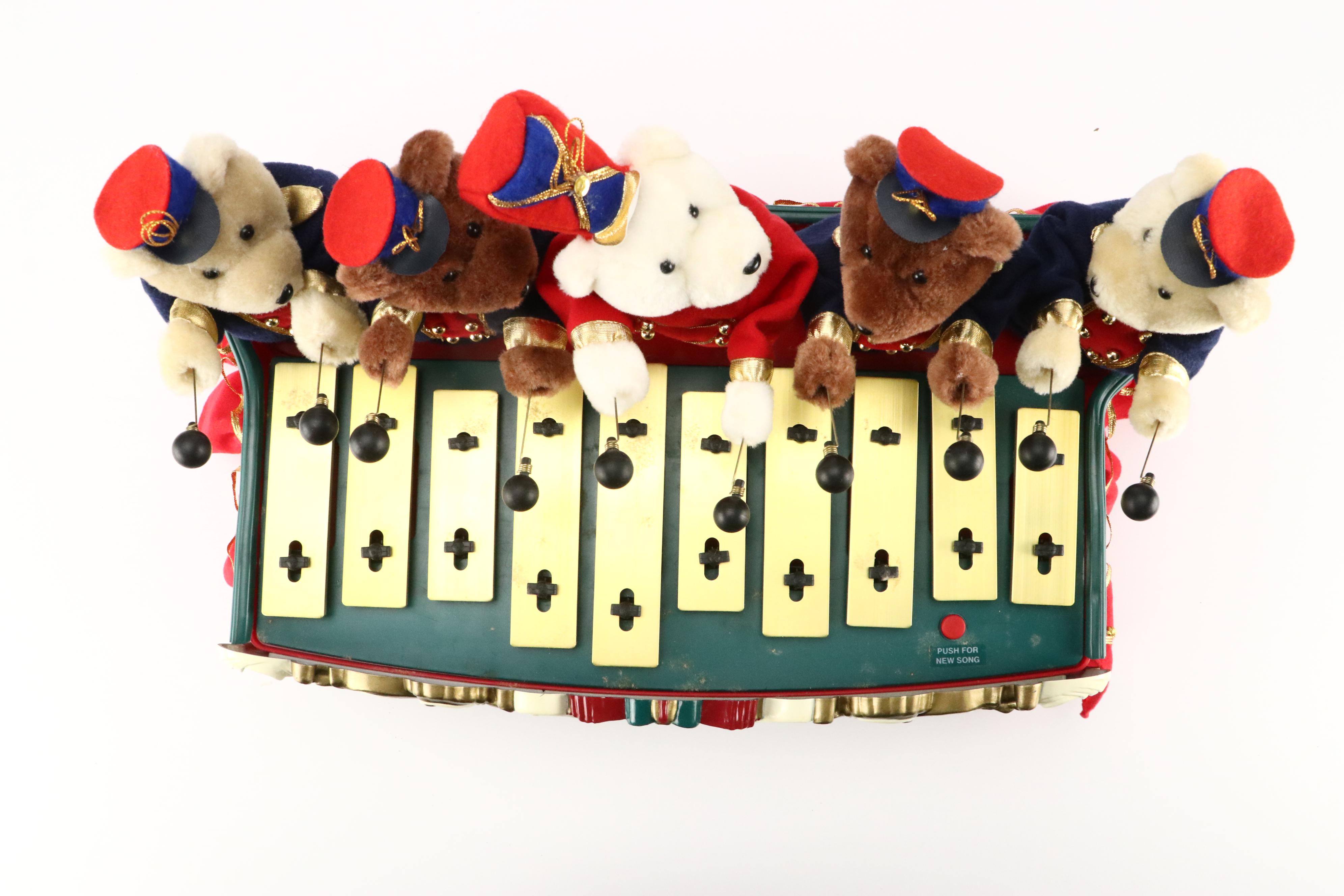 Mr. Christmas "Bandstand Bears" Xylophone Carol Player