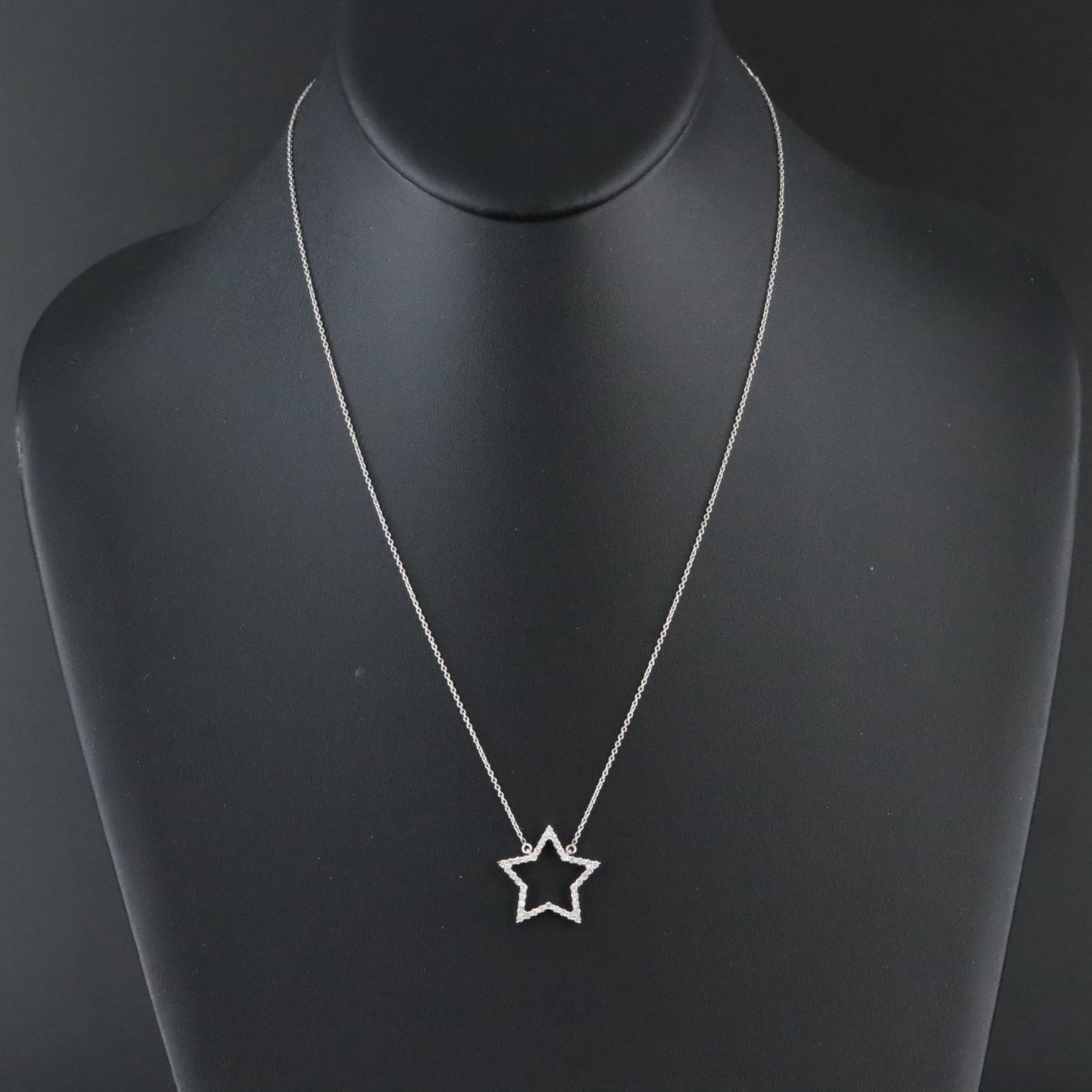 14K 0.40 CTW Diamond Star Necklace