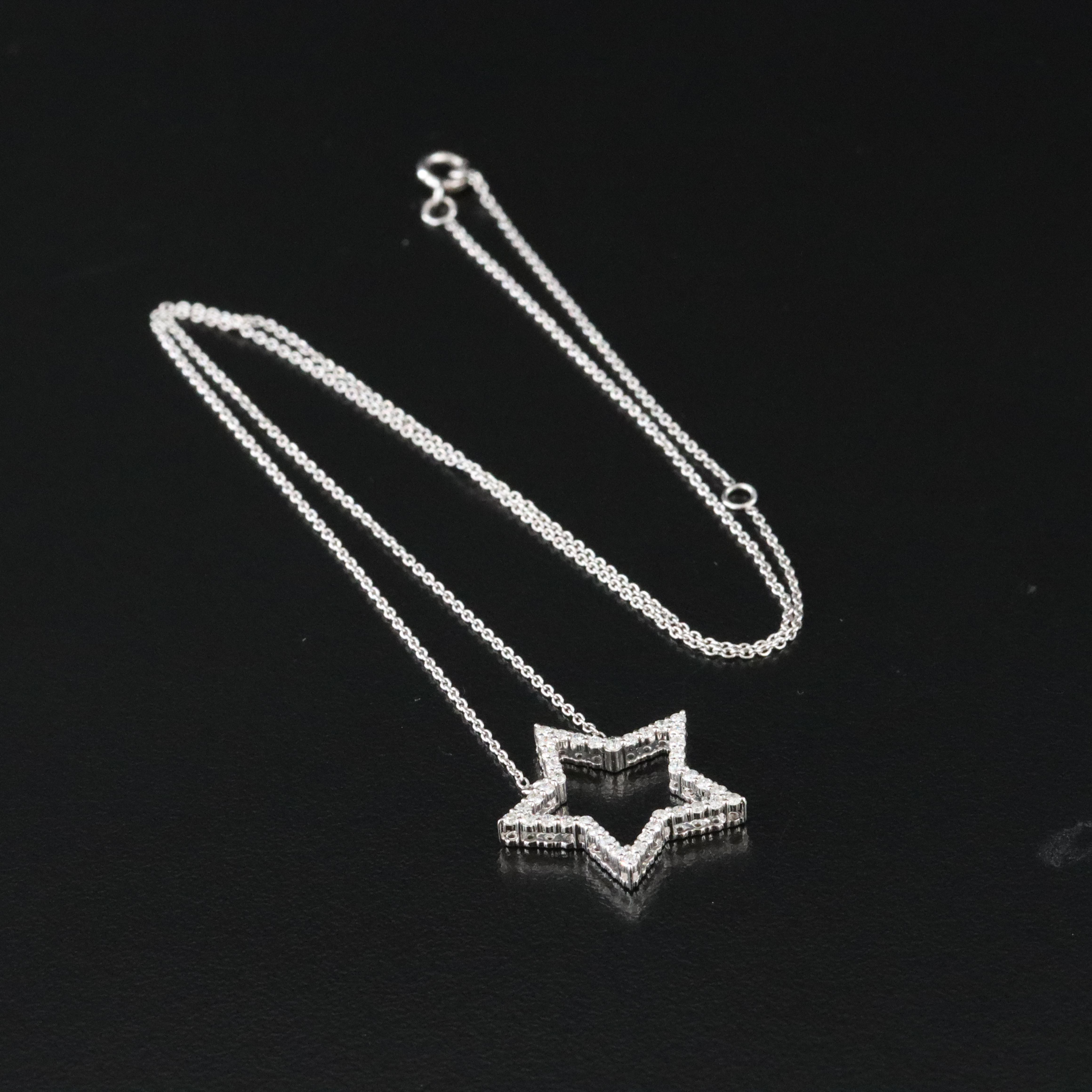 14K 0.40 CTW Diamond Star Necklace