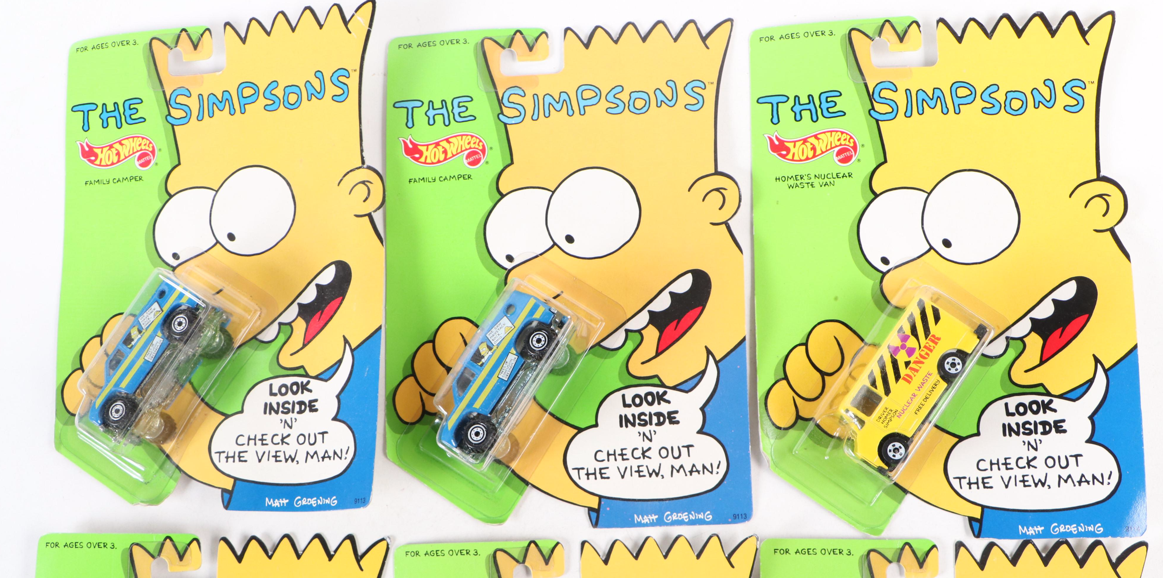 Hot Wheels "Family Camper" and More Simpsons Toy Cars, 1990